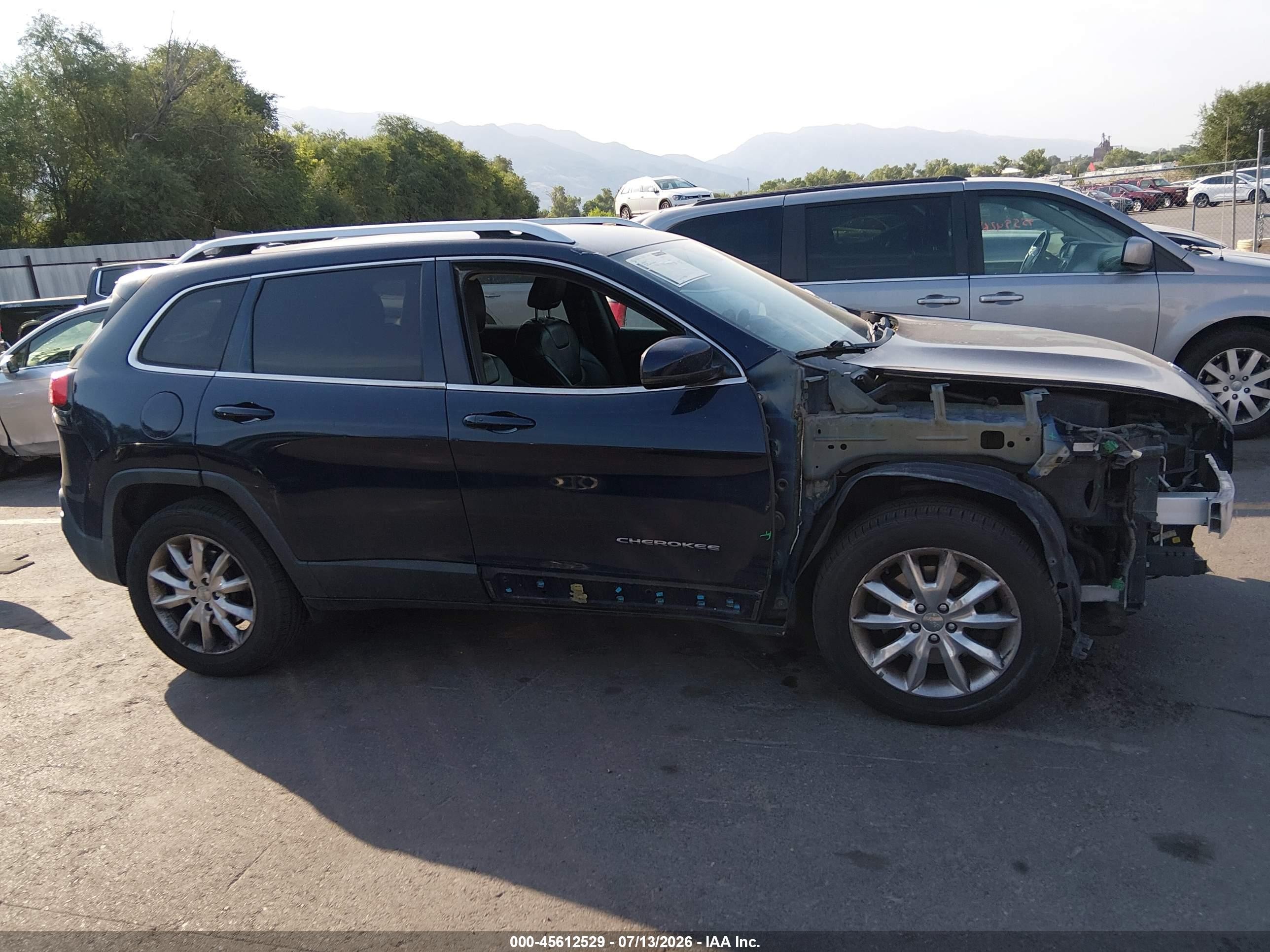 2015 Jeep Cherokee Limited Синий vin: 1C4PJMDB5FW772160