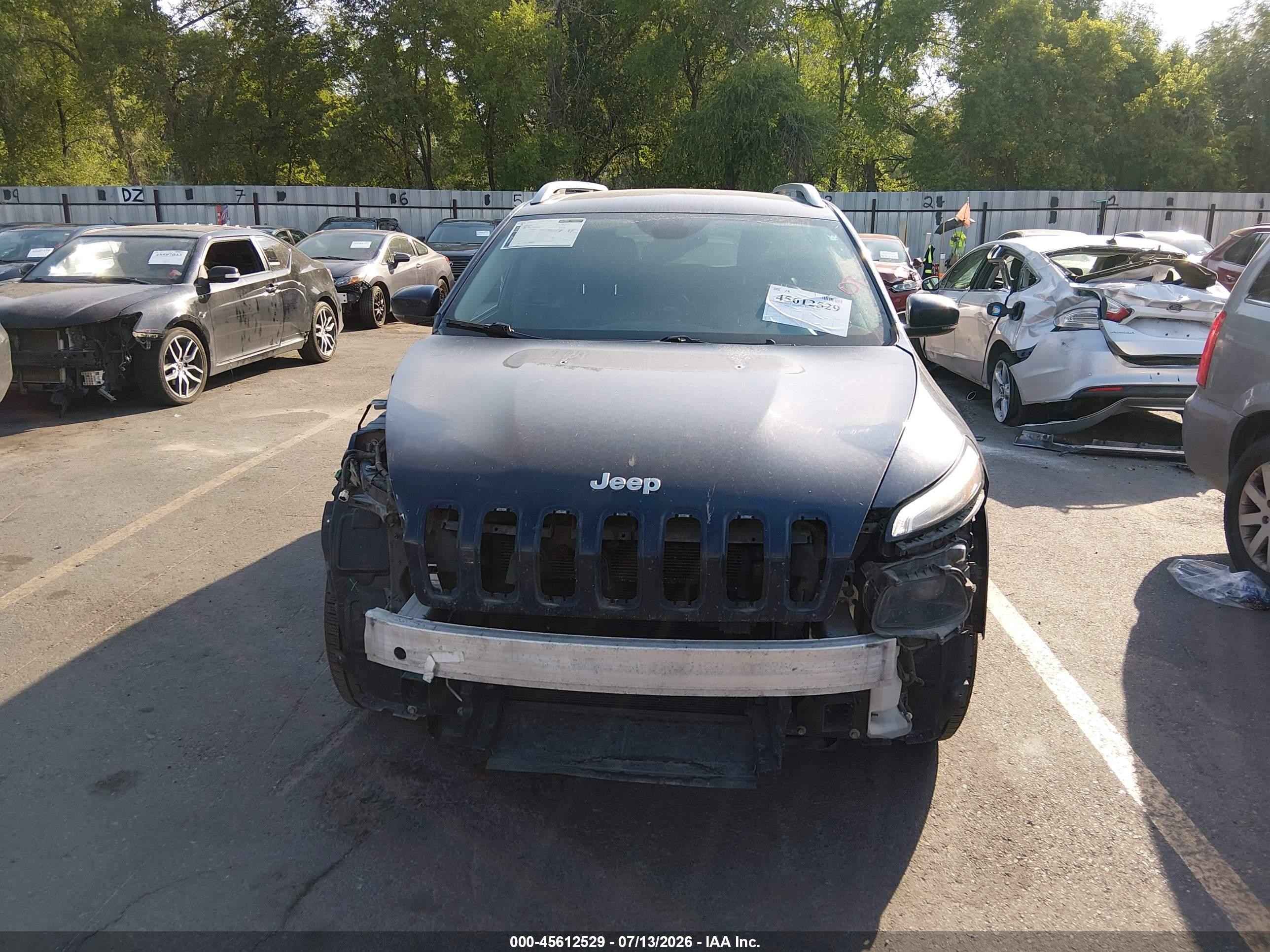 2015 Jeep Cherokee Limited Синий vin: 1C4PJMDB5FW772160