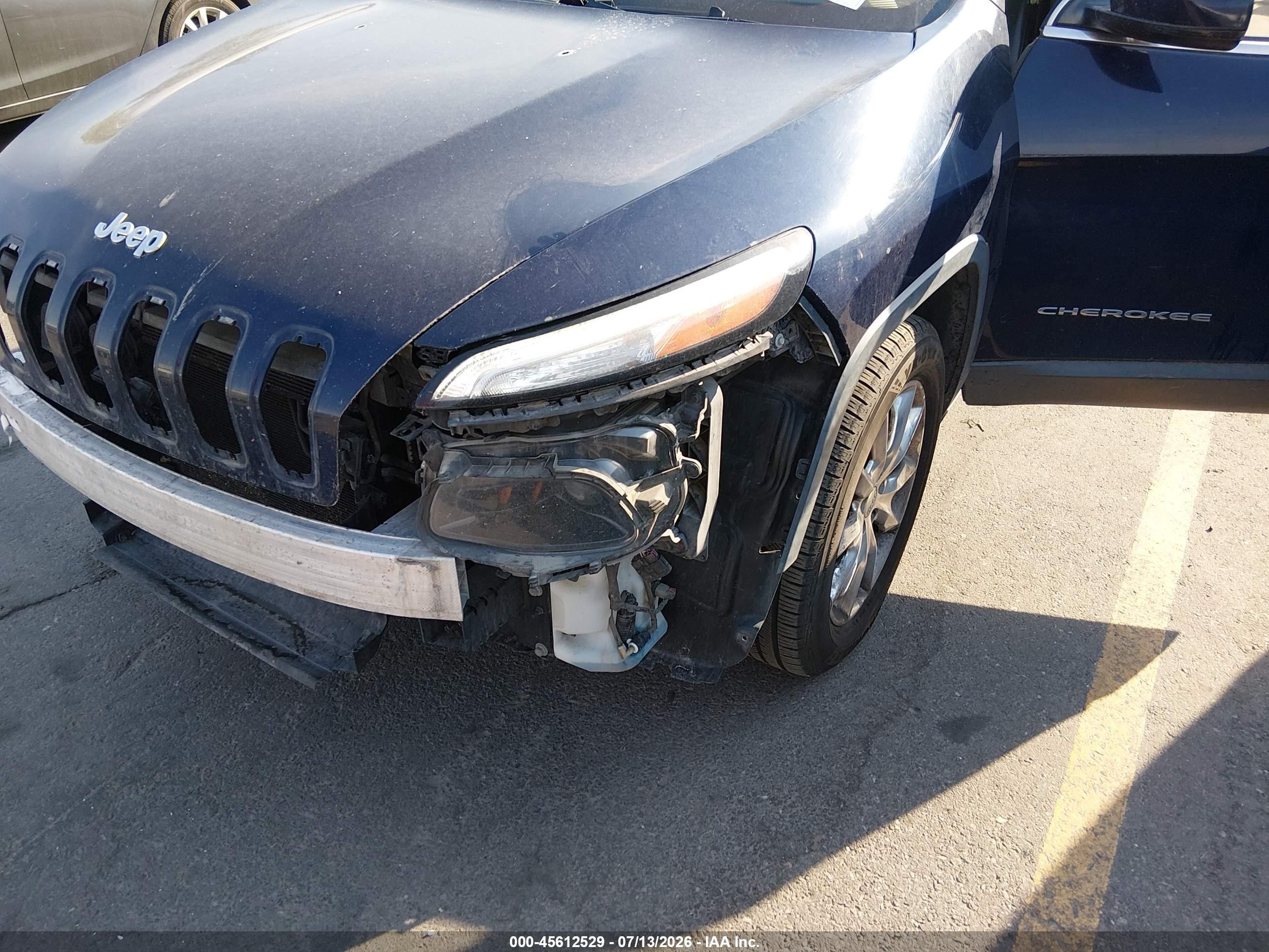 2015 Jeep Cherokee Limited Синий vin: 1C4PJMDB5FW772160