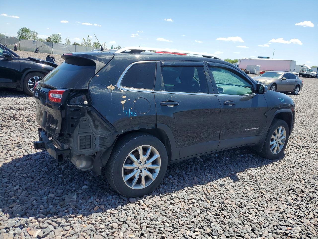 2014 Jeep Cherokee Limited Черный vin: 1C4PJMDB6EW131453