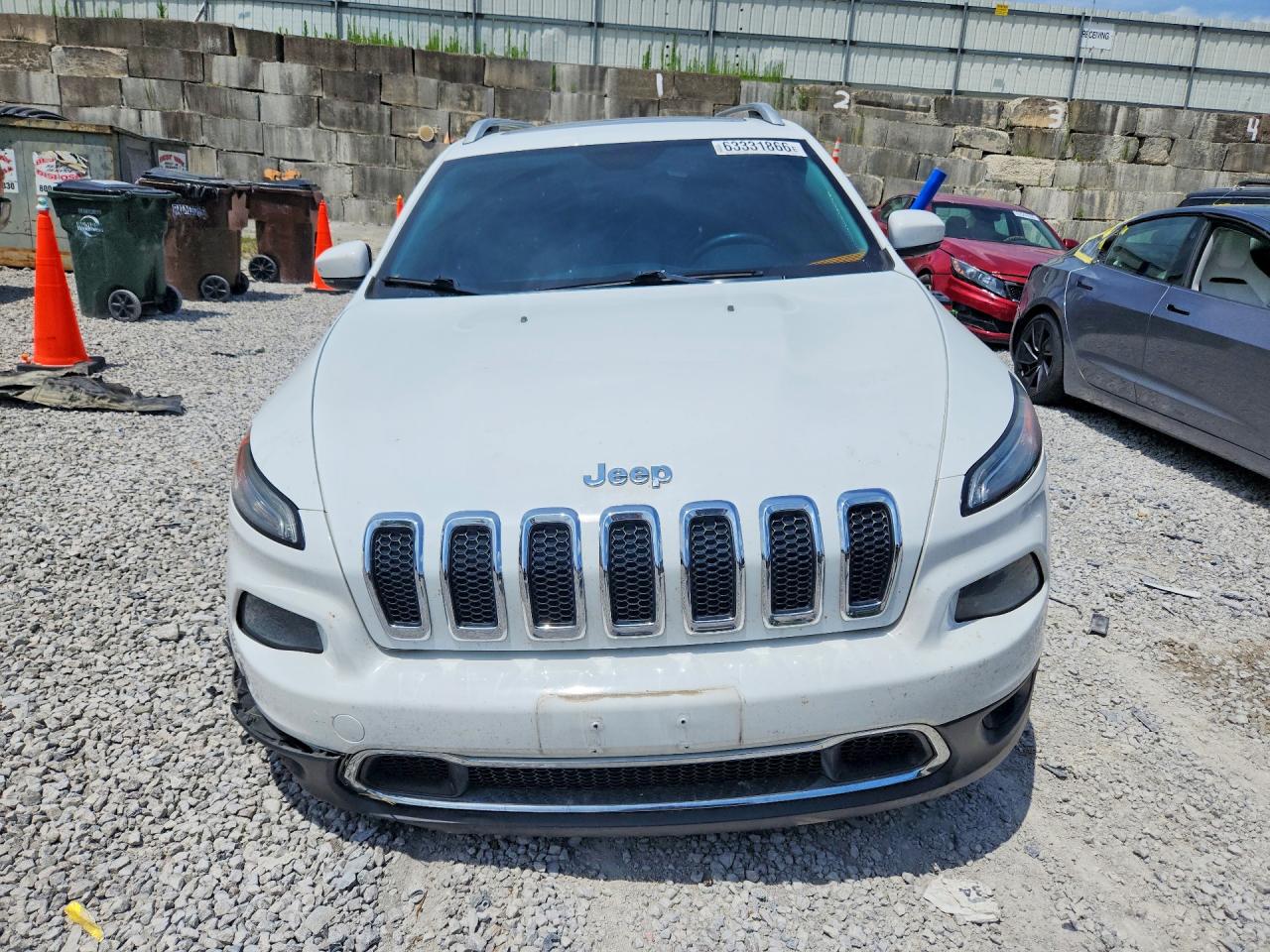 2014 Jeep Cherokee Limited White vin: 1C4PJMDB6EW246747