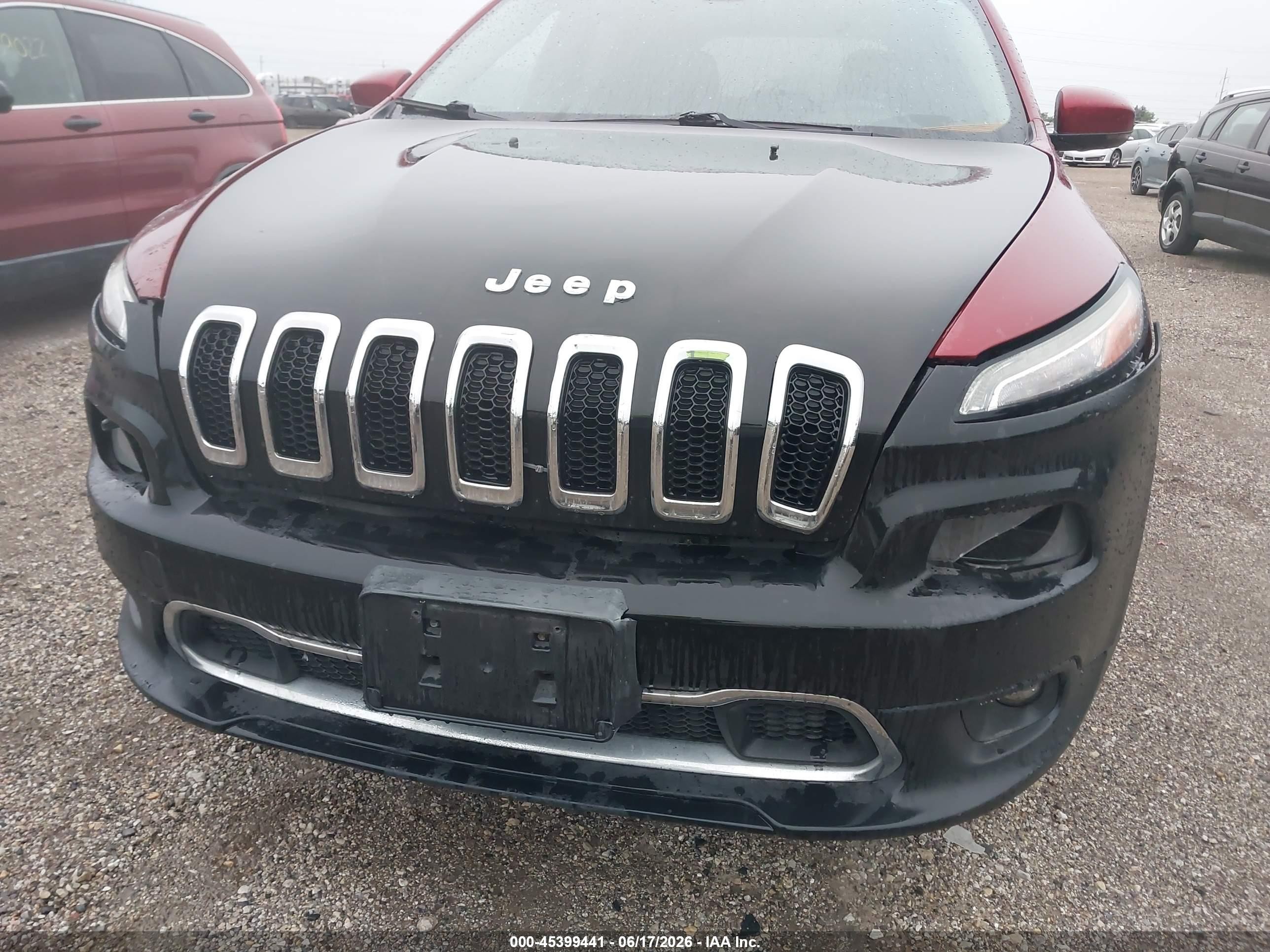 2014 Jeep Cherokee Limited Red vin: 1C4PJMDB6EW251754