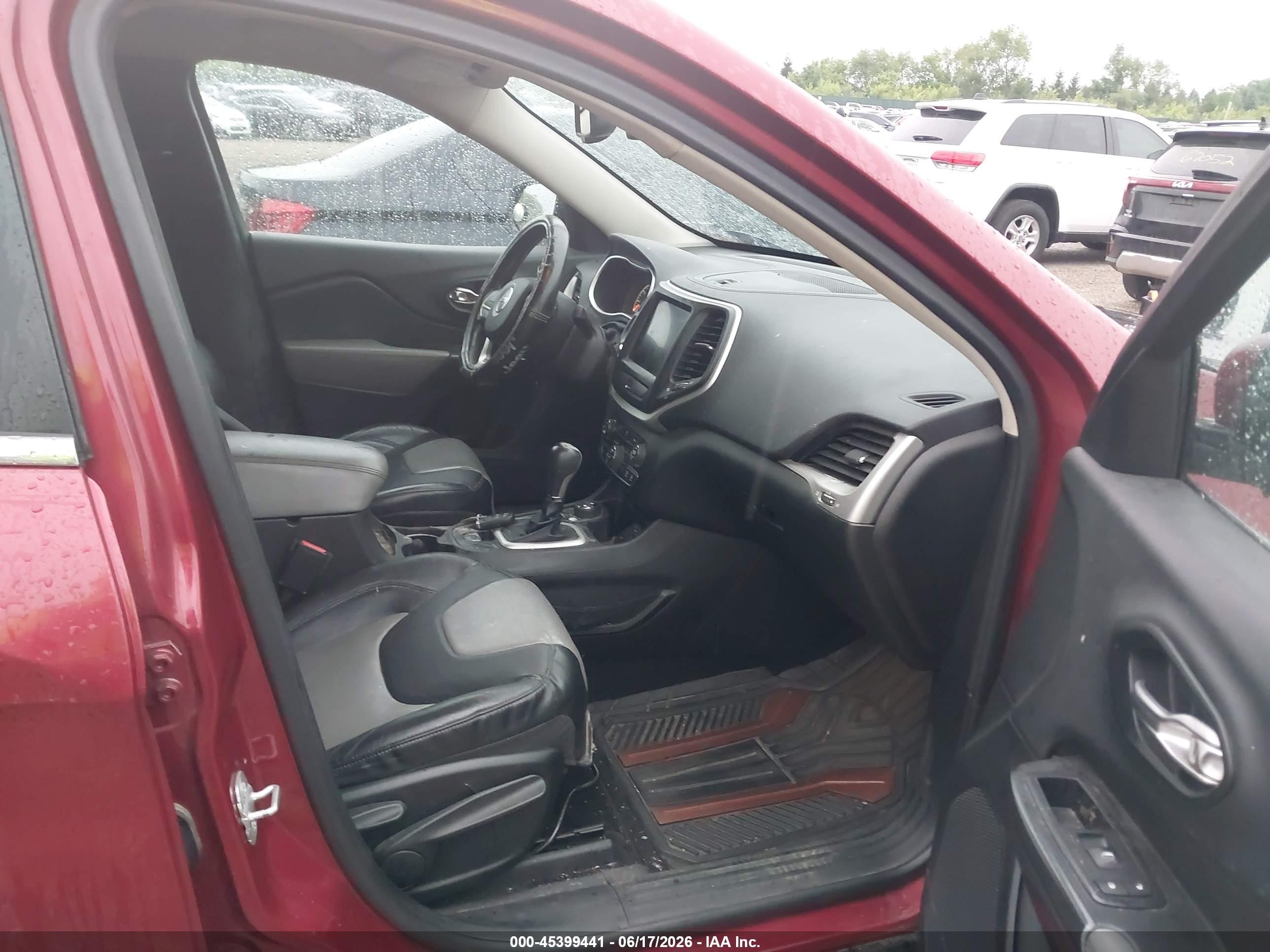 2014 Jeep Cherokee Limited Red vin: 1C4PJMDB6EW251754