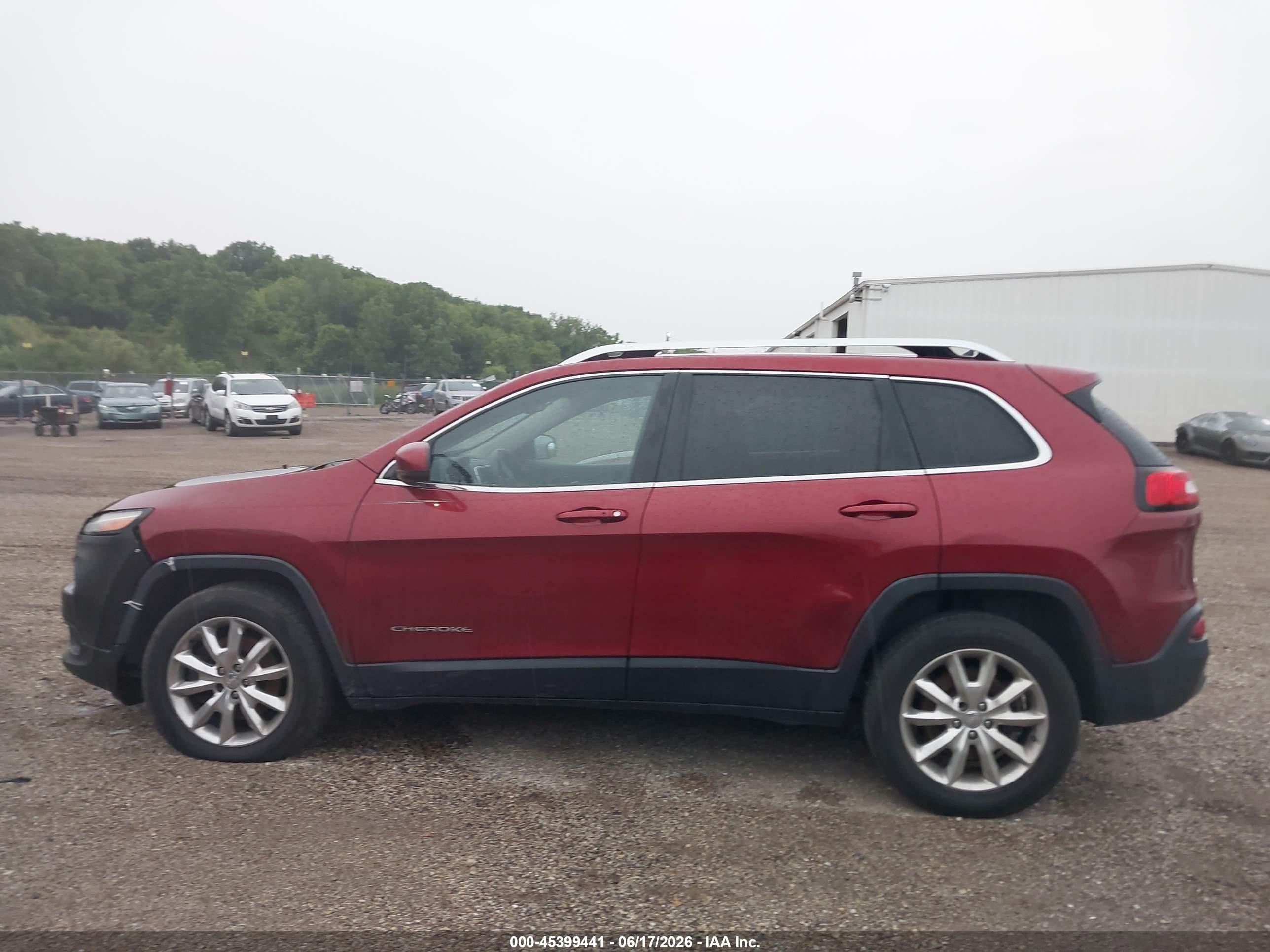 2014 Jeep Cherokee Limited Red vin: 1C4PJMDB6EW251754