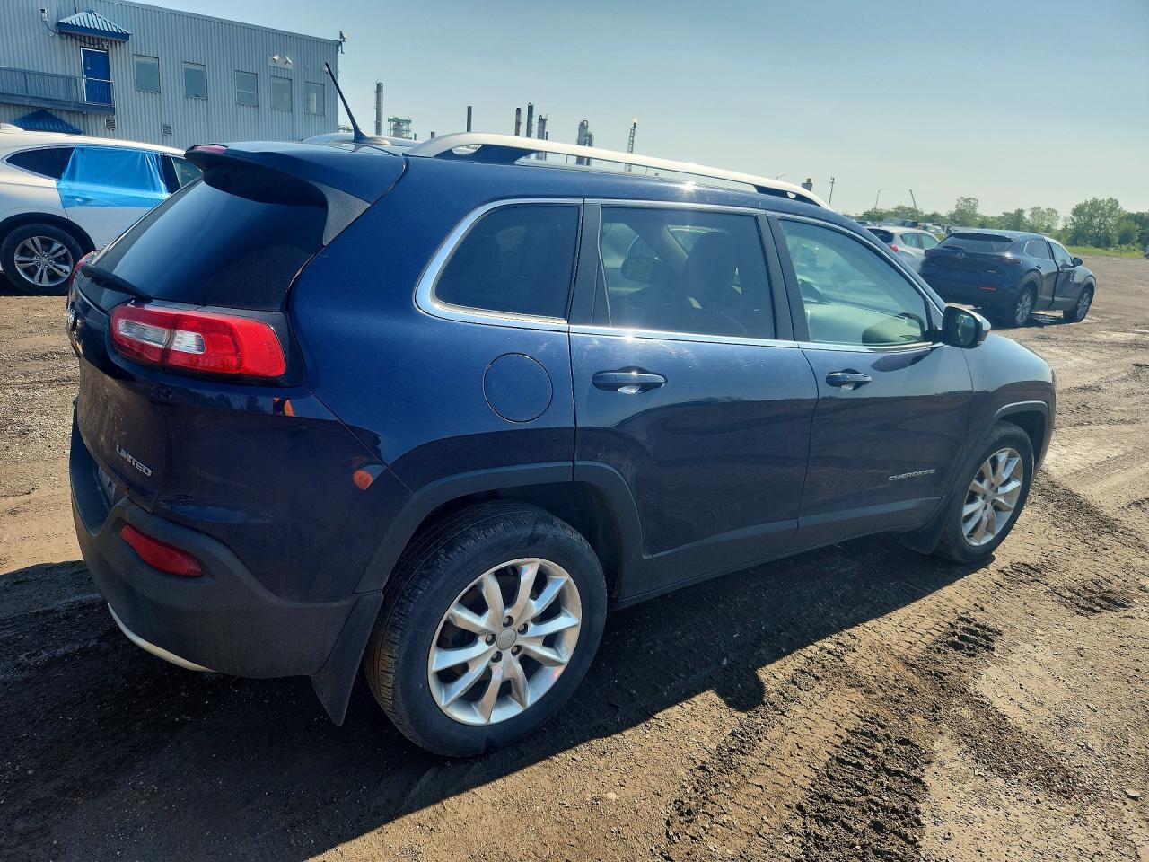 2015 Jeep Cherokee Limited Blue vin: 1C4PJMDB6FW509109
