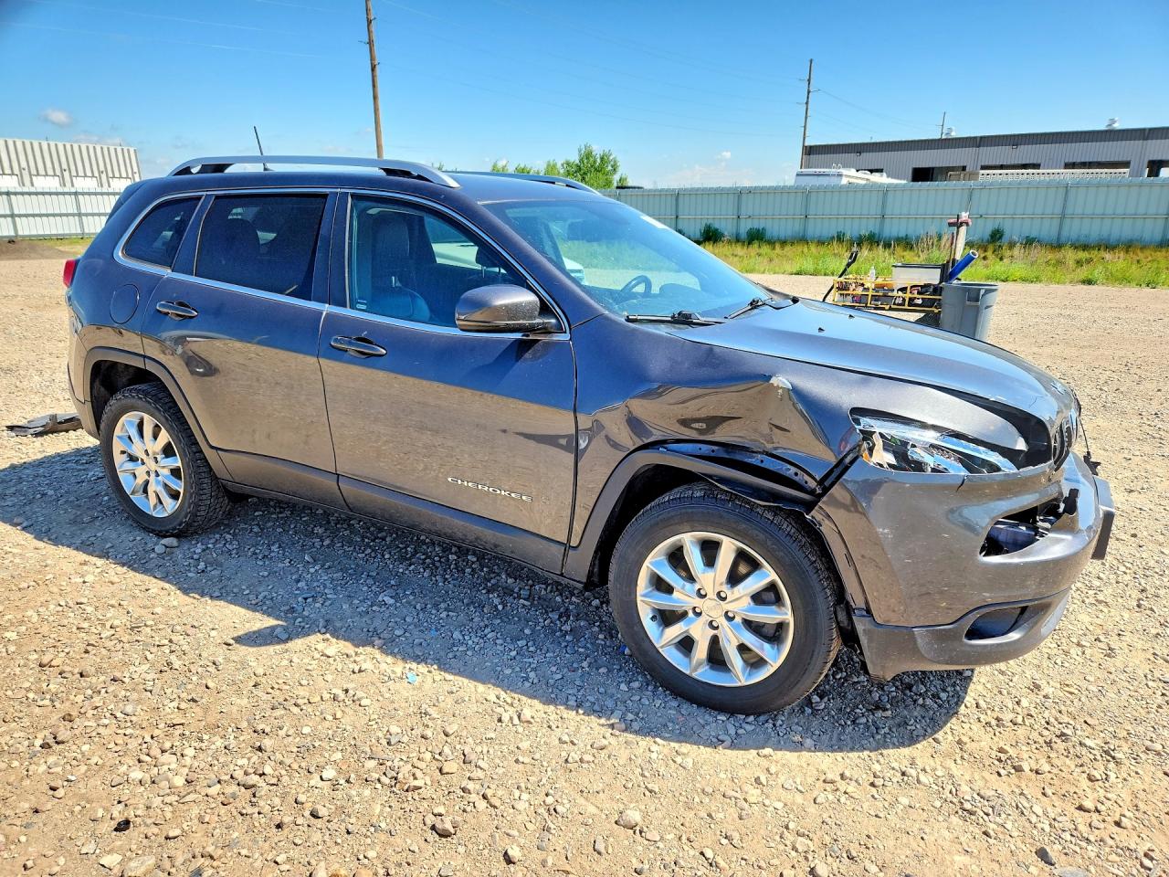2017 Jeep Cherokee Limited Gray vin: 1C4PJMDB6HW532327