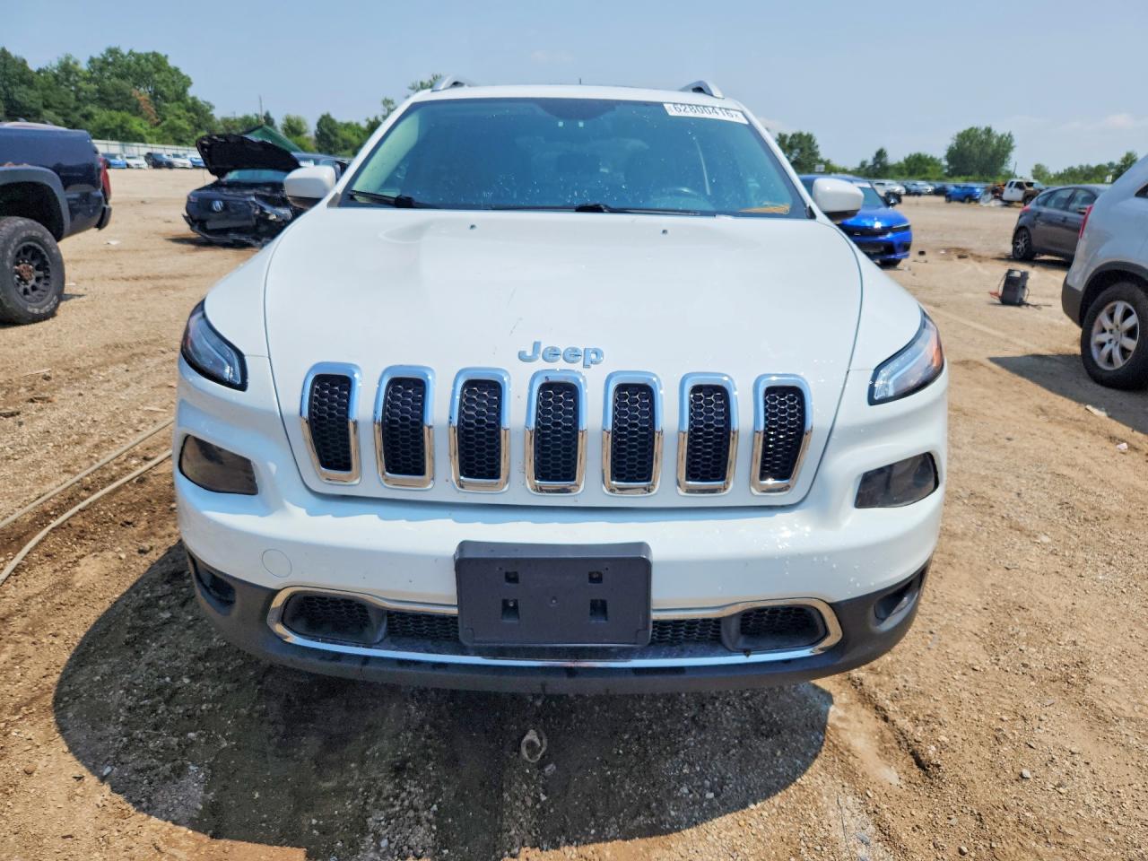 2015 Jeep Cherokee Limited White vin: 1C4PJMDB7FW751696