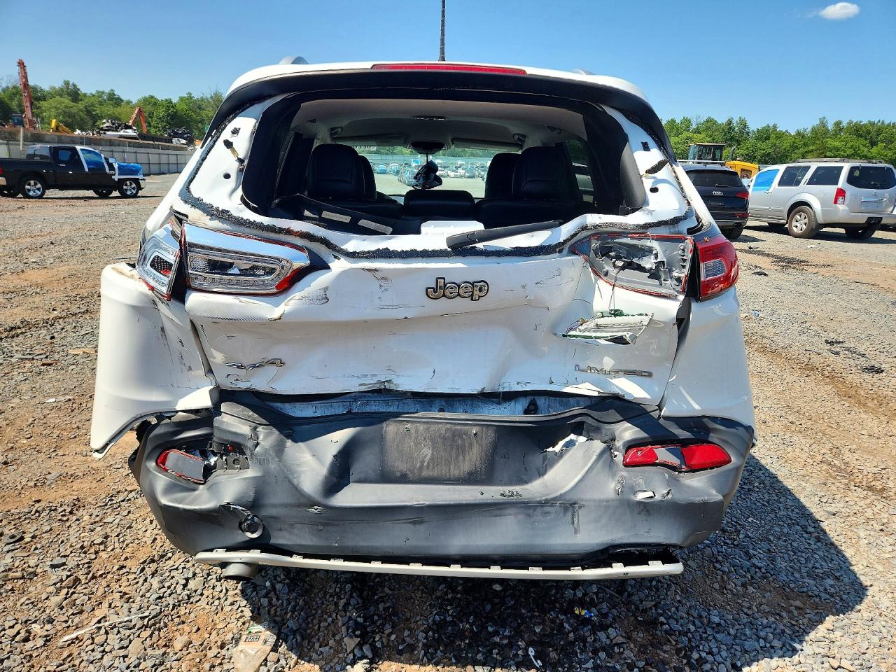 2017 Jeep Cherokee Limited White vin: 1C4PJMDB7HD222148