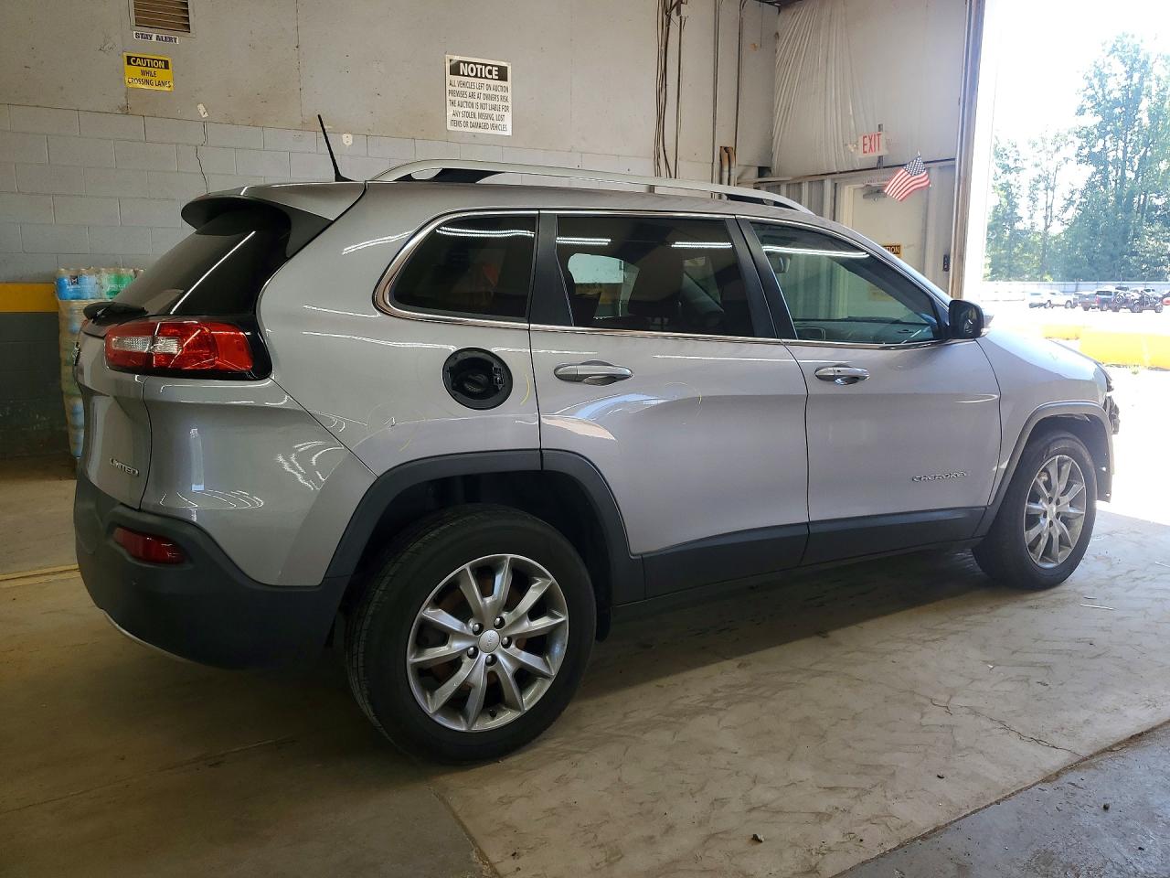 2018 Jeep Cherokee Limited Silver vin: 1C4PJMDB7JD564396