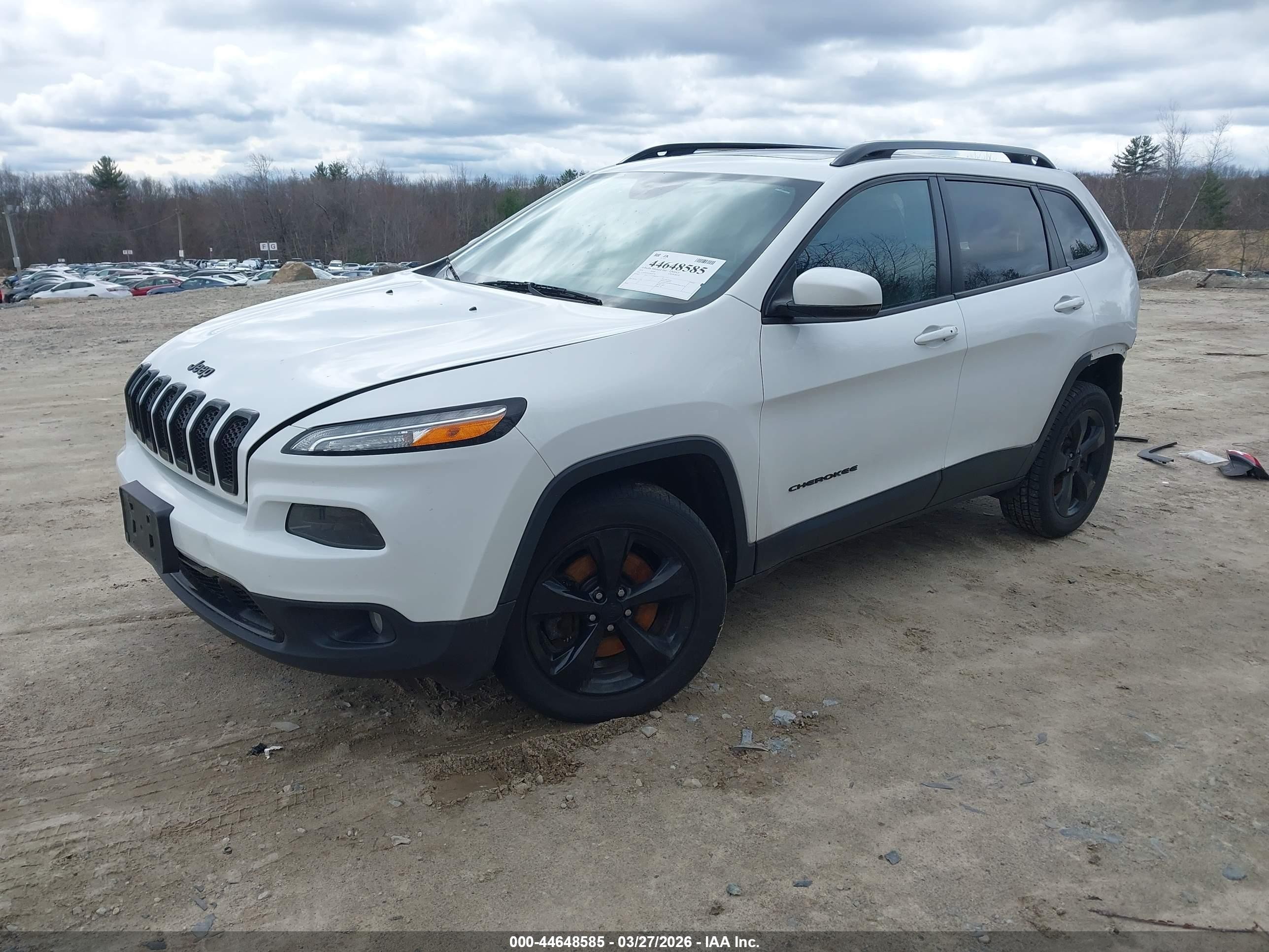 2018 Jeep Cherokee Limited 4x4 White vin: 1C4PJMDB7JD603178