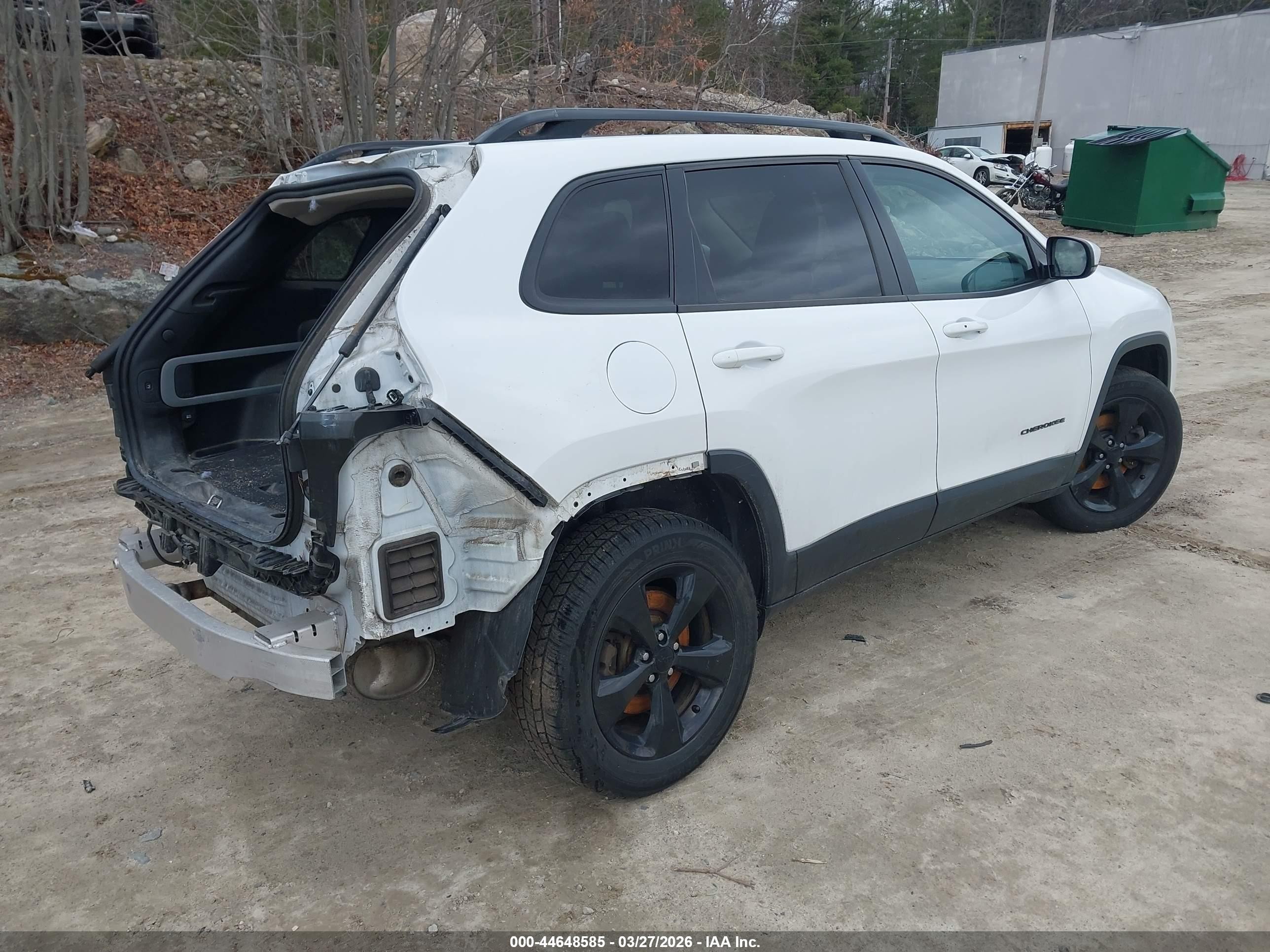 2018 Jeep Cherokee Limited 4x4 White vin: 1C4PJMDB7JD603178