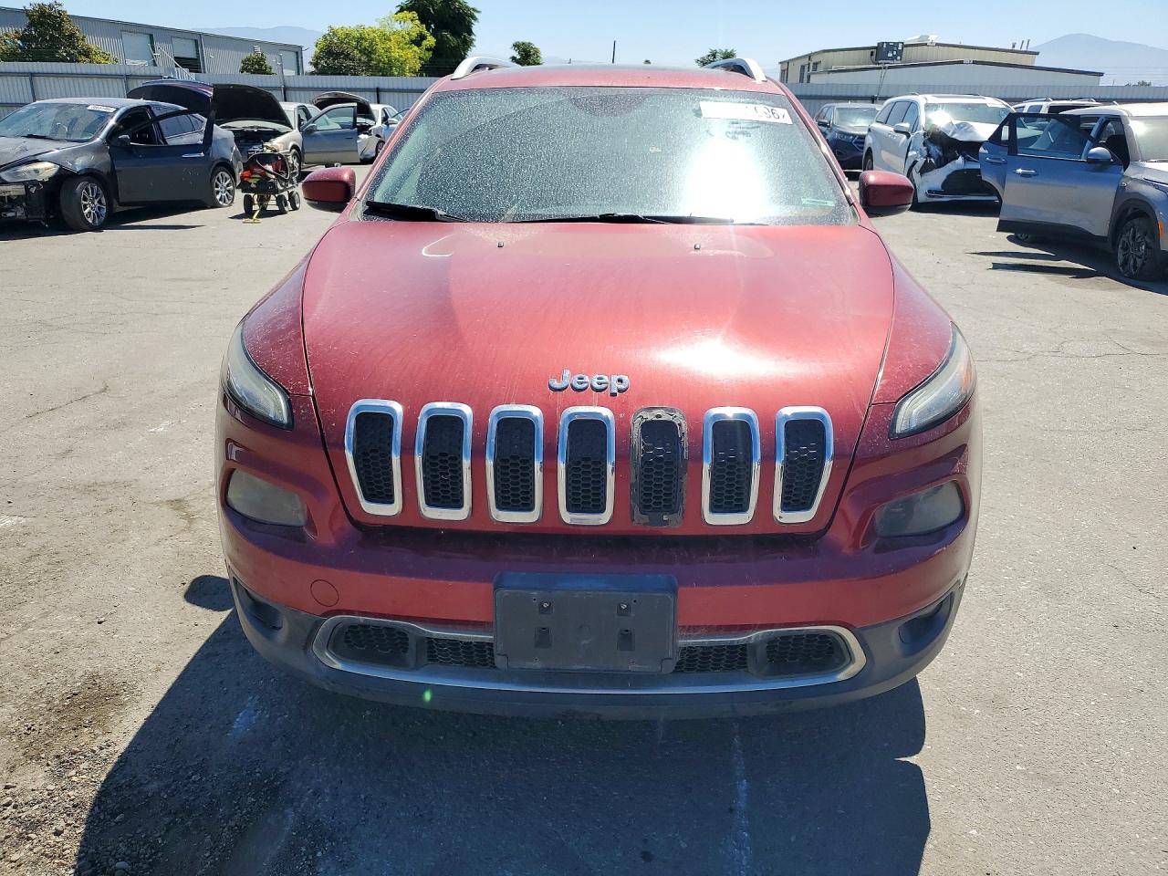 2014 Jeep Cherokee Limited Red vin: 1C4PJMDB8EW159061
