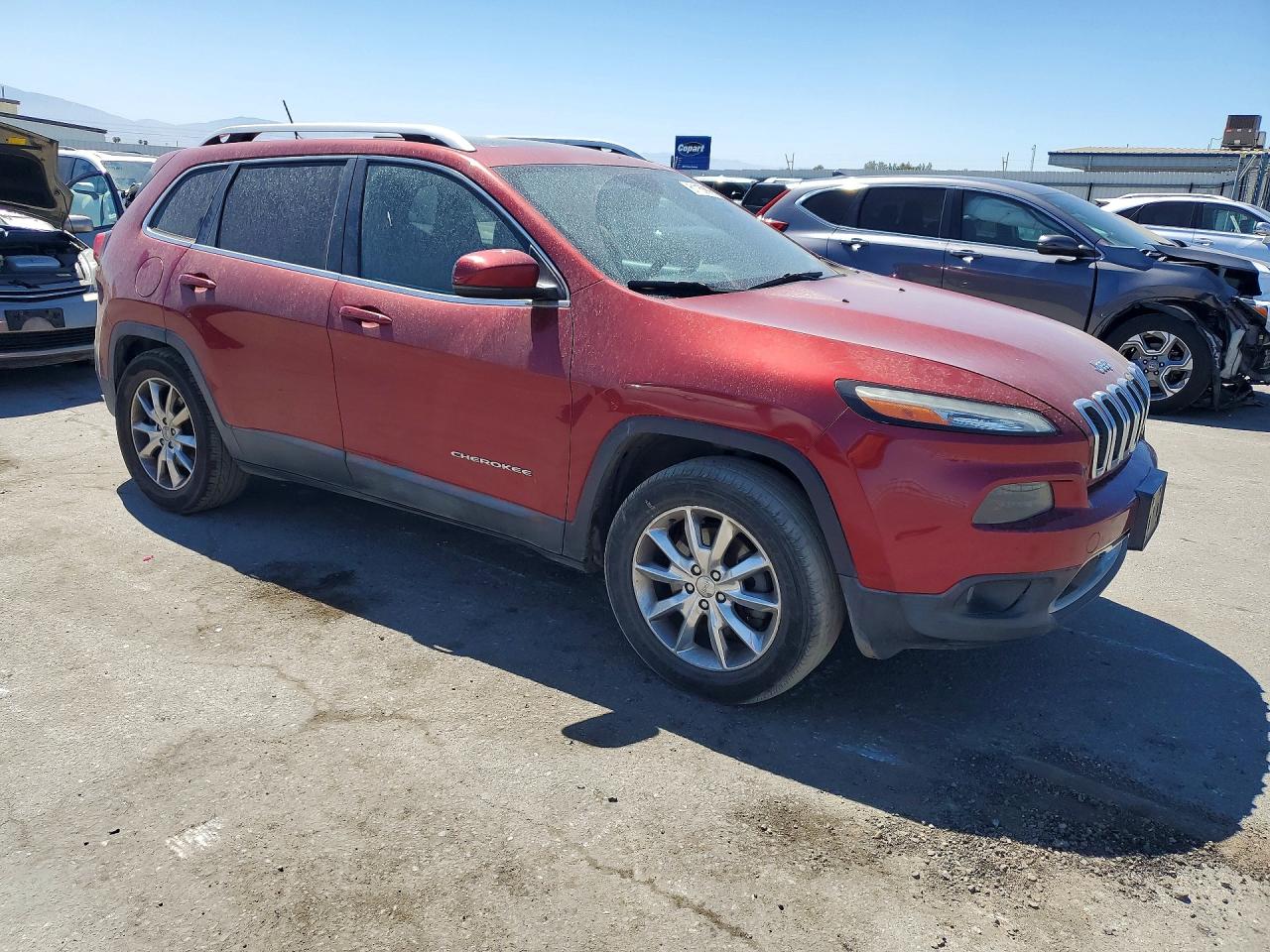 2014 Jeep Cherokee Limited Red vin: 1C4PJMDB8EW159061