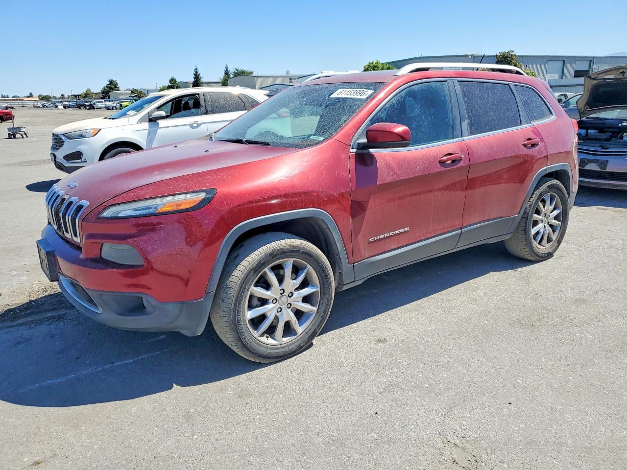 2014 Jeep Cherokee Limited Red vin: 1C4PJMDB8EW159061