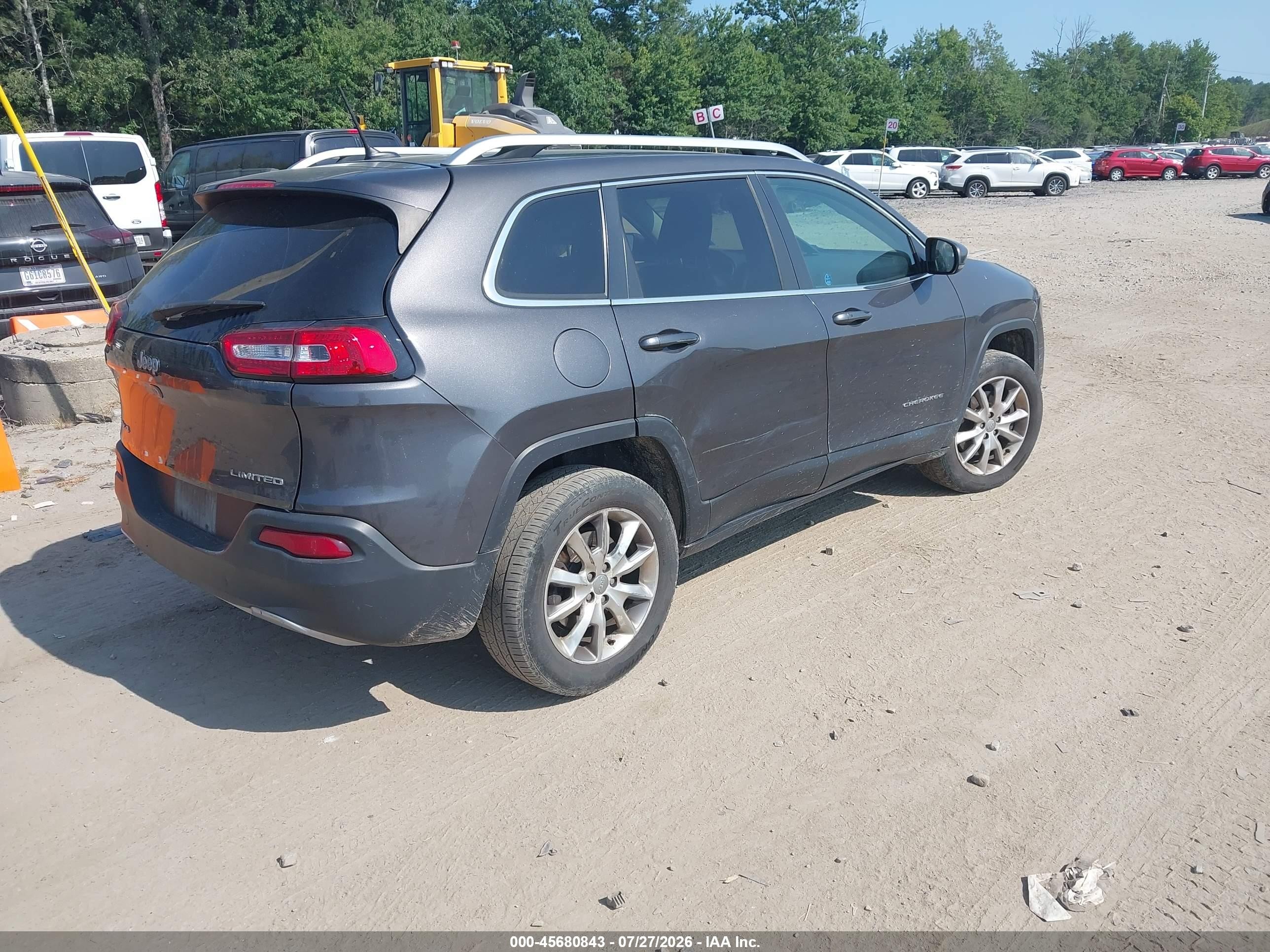 2014 Jeep Cherokee Limited Black vin: 1C4PJMDB8EW159139
