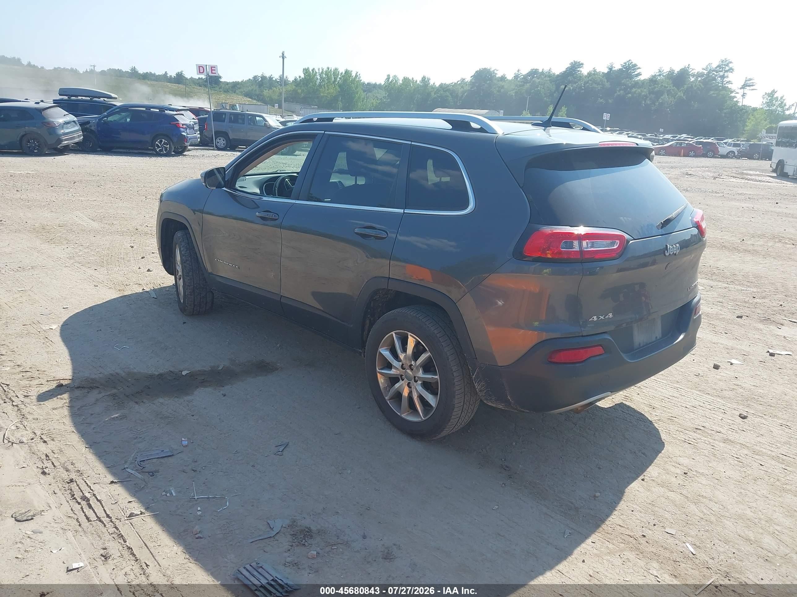 2014 Jeep Cherokee Limited Black vin: 1C4PJMDB8EW159139