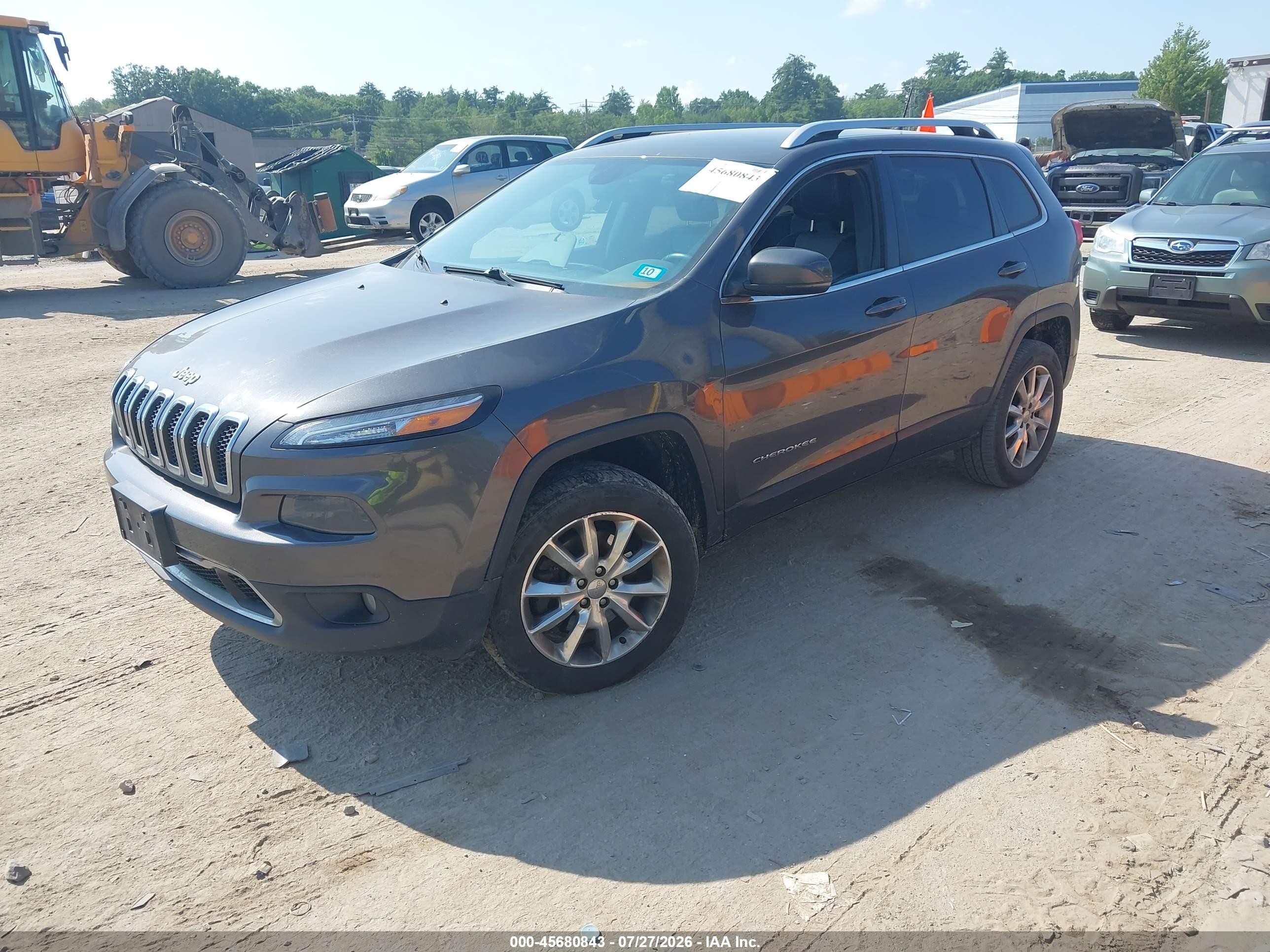 2014 Jeep Cherokee Limited Black vin: 1C4PJMDB8EW159139