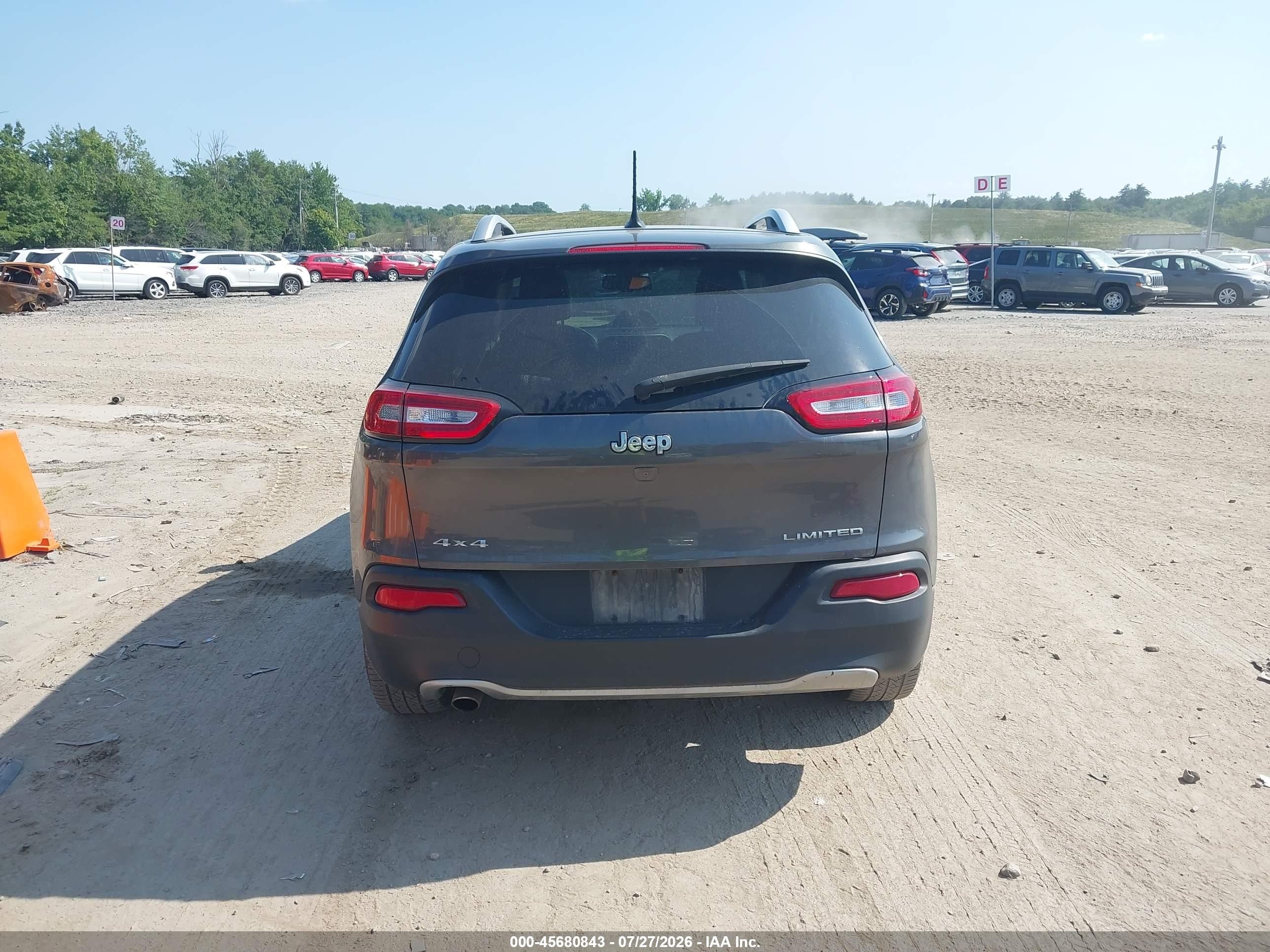 2014 Jeep Cherokee Limited Black vin: 1C4PJMDB8EW159139