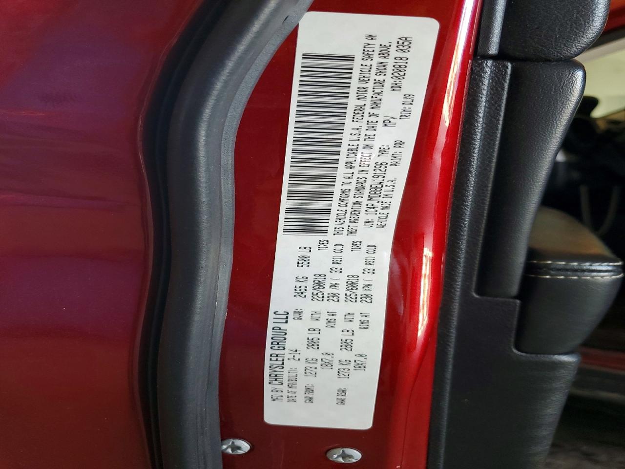 2014 Jeep Cherokee Limited Red vin: 1C4PJMDB8EW191296