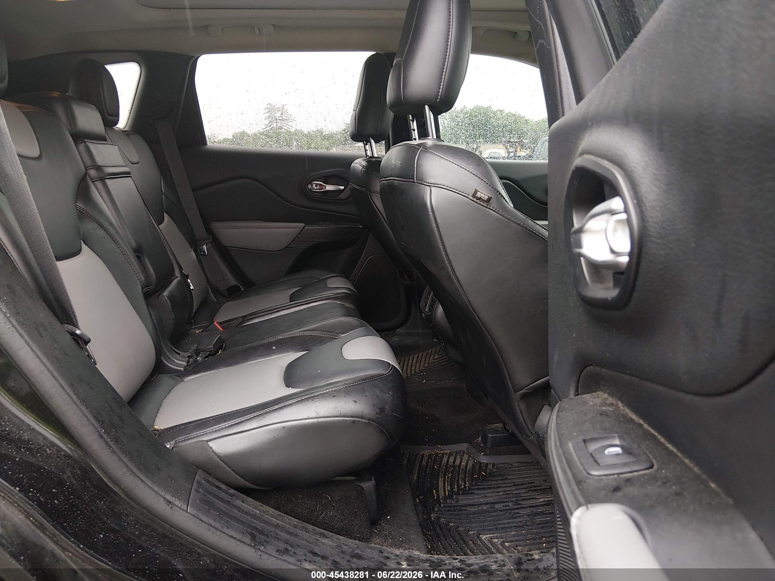 2014 Jeep Cherokee Limited Black vin: 1C4PJMDB8EW256938