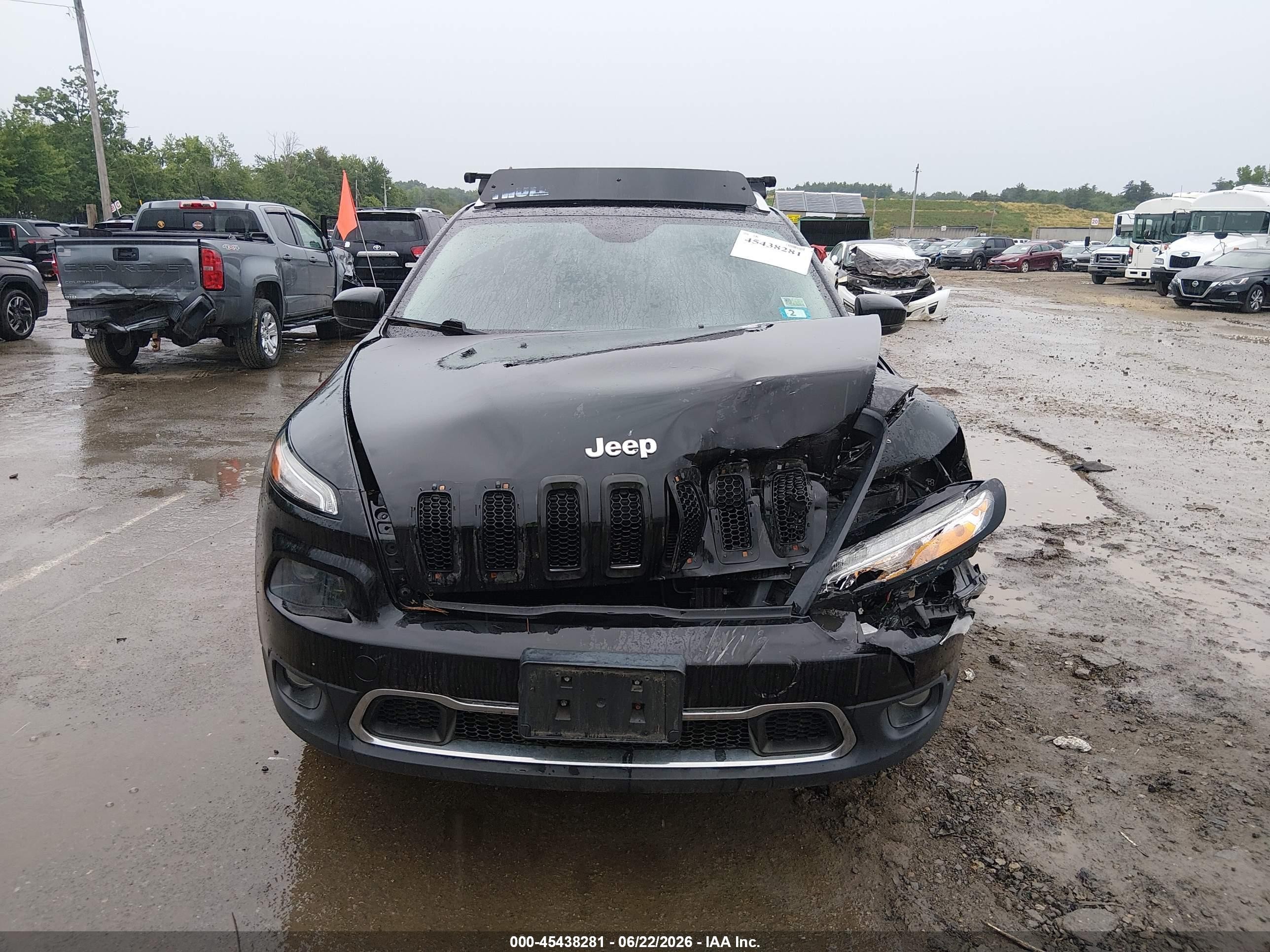 2014 Jeep Cherokee Limited Black vin: 1C4PJMDB8EW256938