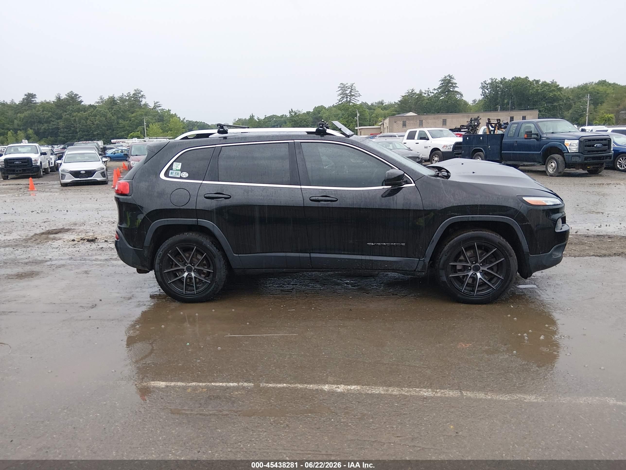 2014 Jeep Cherokee Limited Black vin: 1C4PJMDB8EW256938