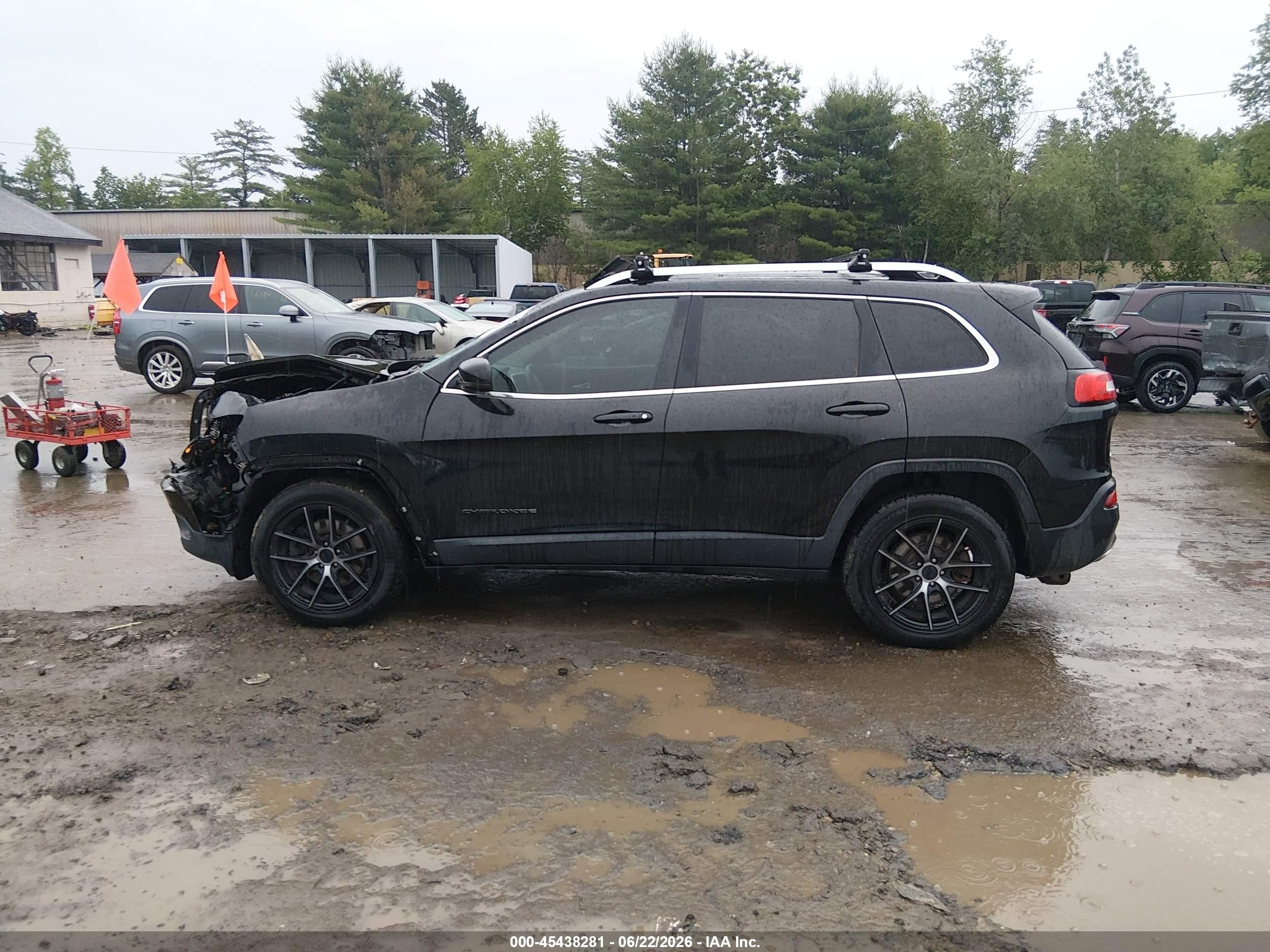 2014 Jeep Cherokee Limited Black vin: 1C4PJMDB8EW256938