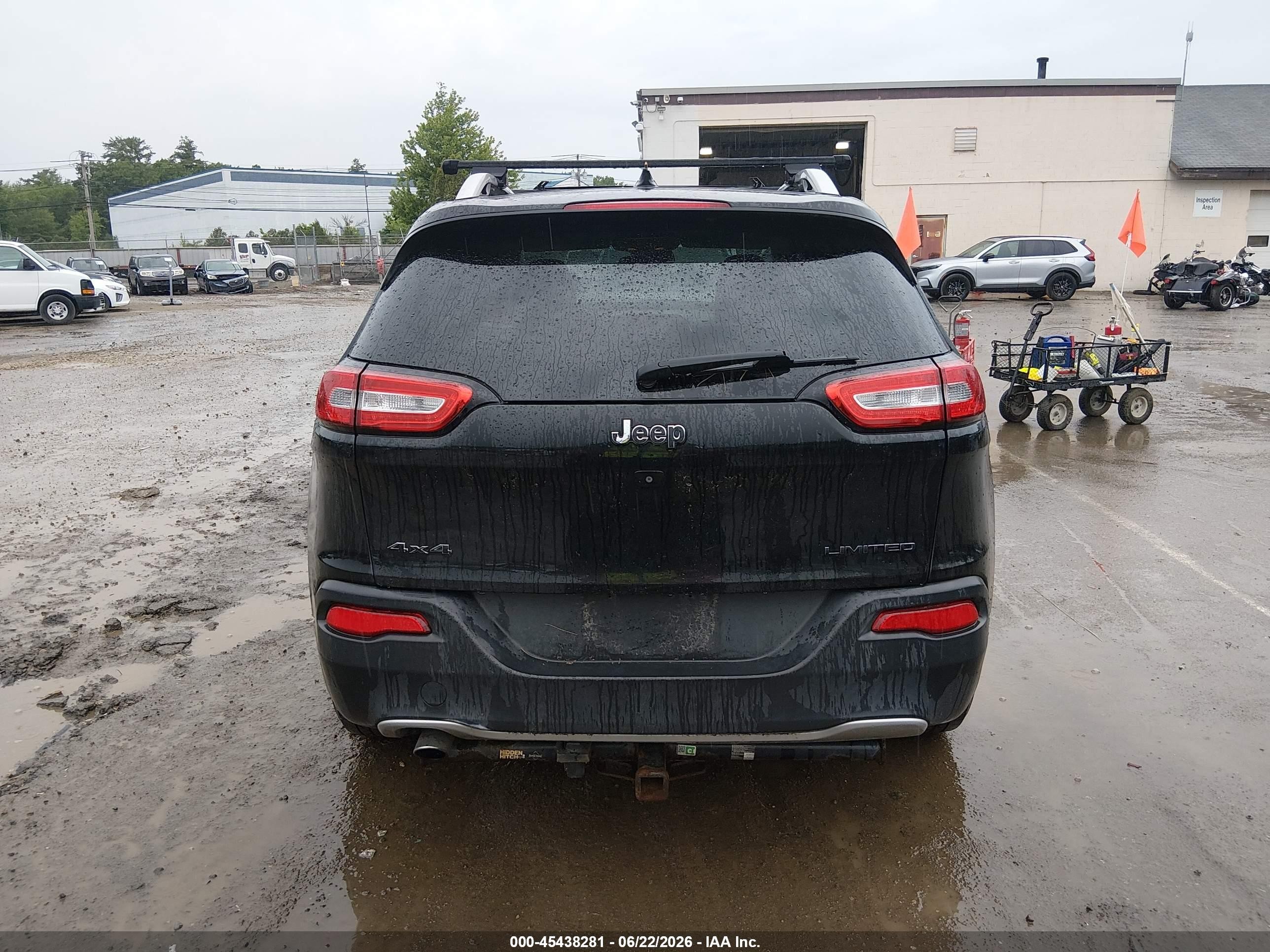 2014 Jeep Cherokee Limited Black vin: 1C4PJMDB8EW256938