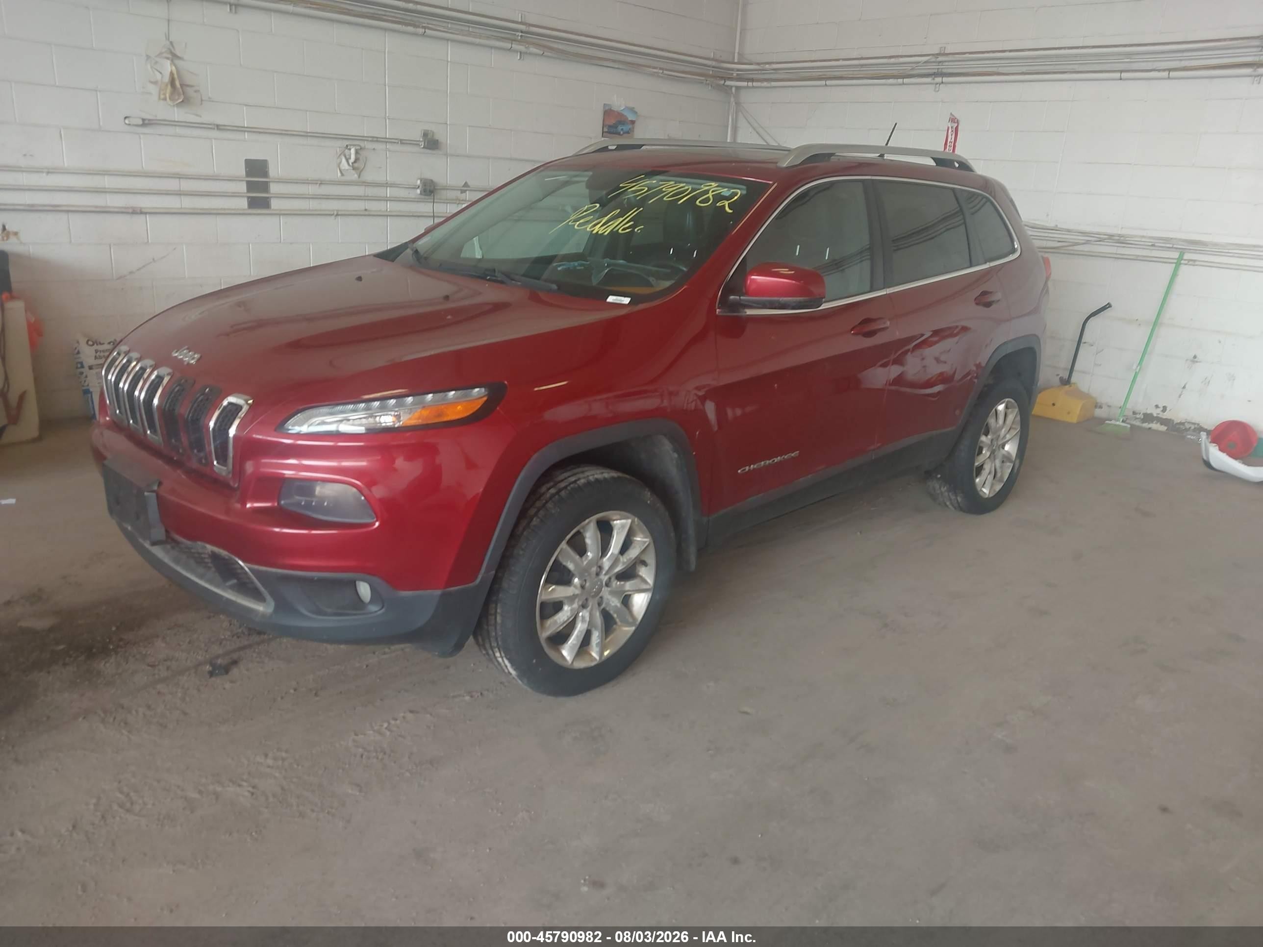 2014 Jeep Cherokee Limited Red vin: 1C4PJMDB8EW315650