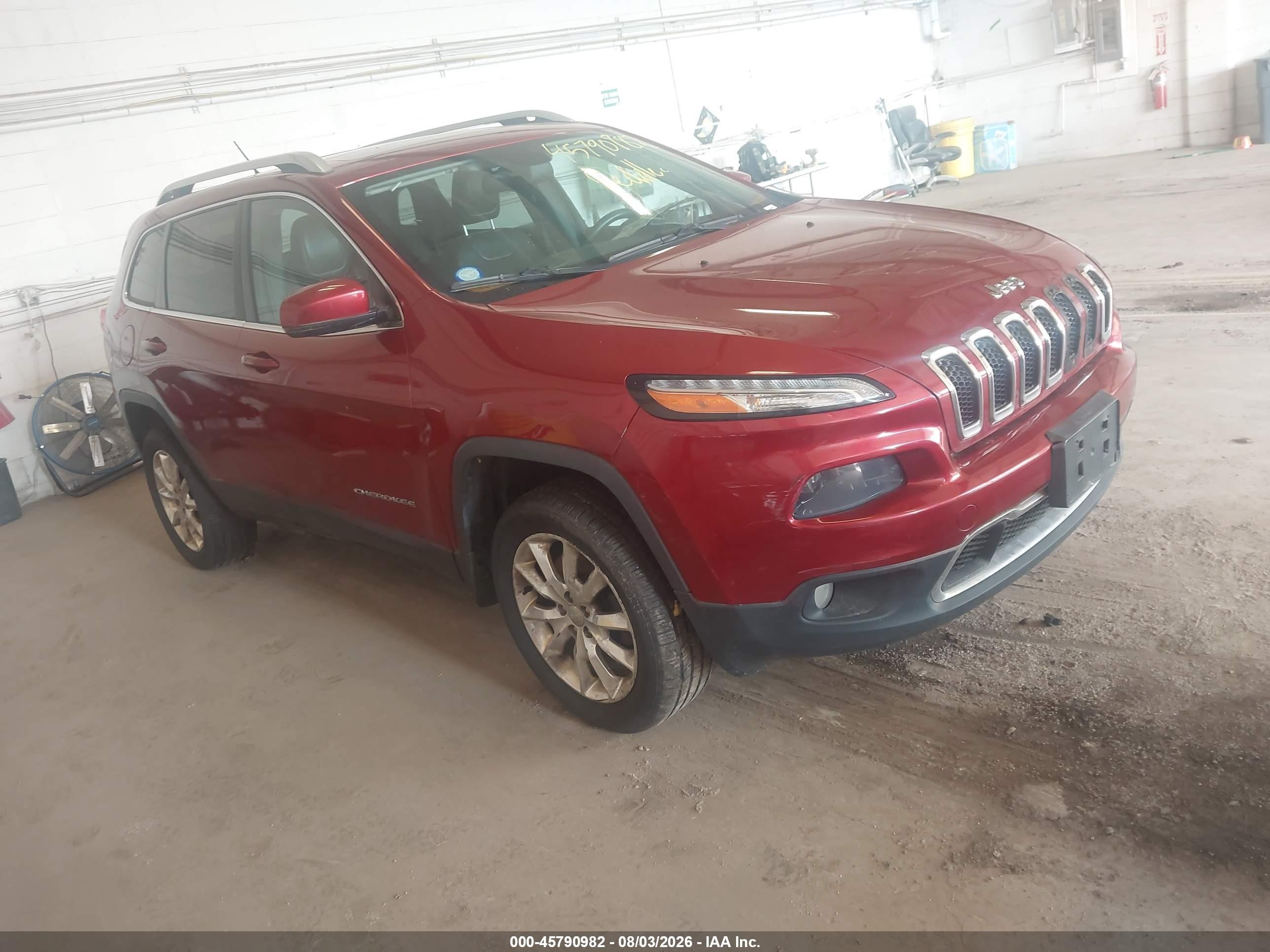 2014 Jeep Cherokee Limited Red vin: 1C4PJMDB8EW315650
