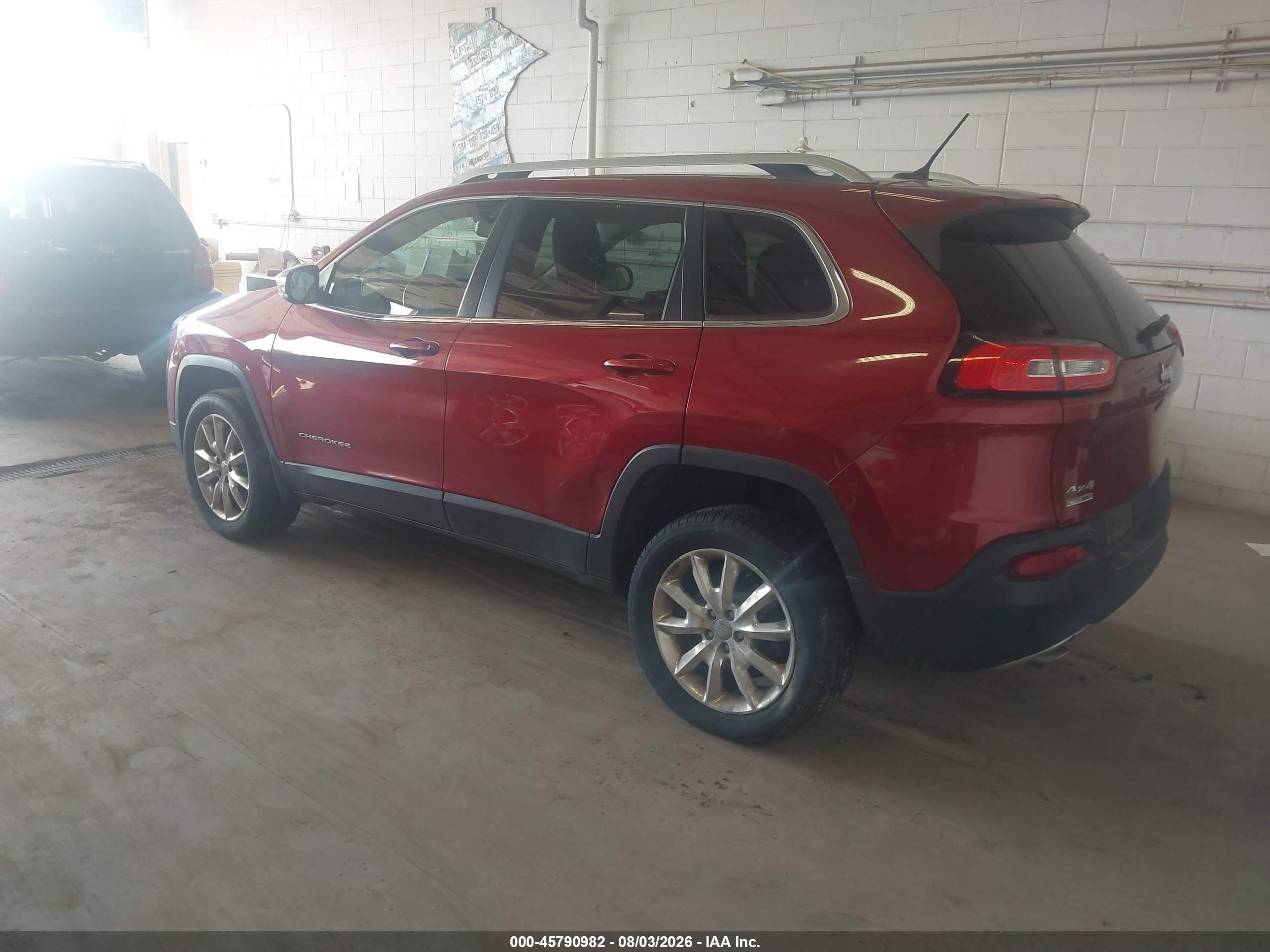 2014 Jeep Cherokee Limited Red vin: 1C4PJMDB8EW315650