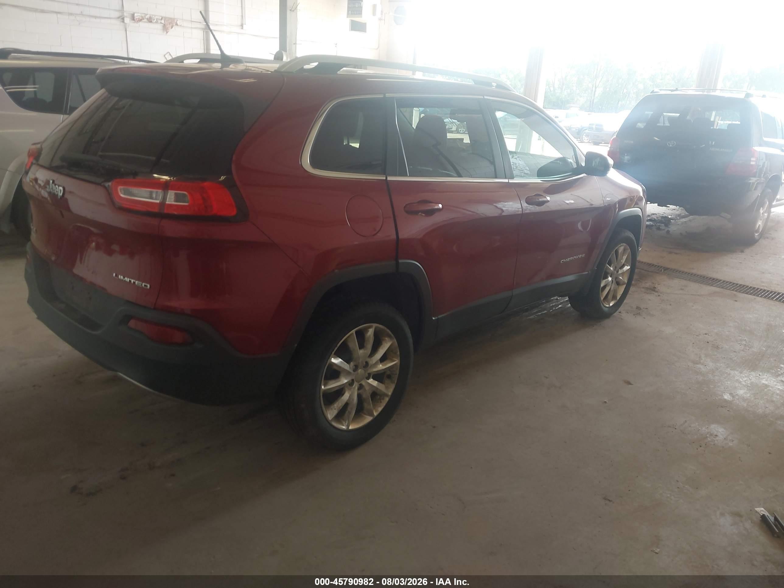 2014 Jeep Cherokee Limited Red vin: 1C4PJMDB8EW315650