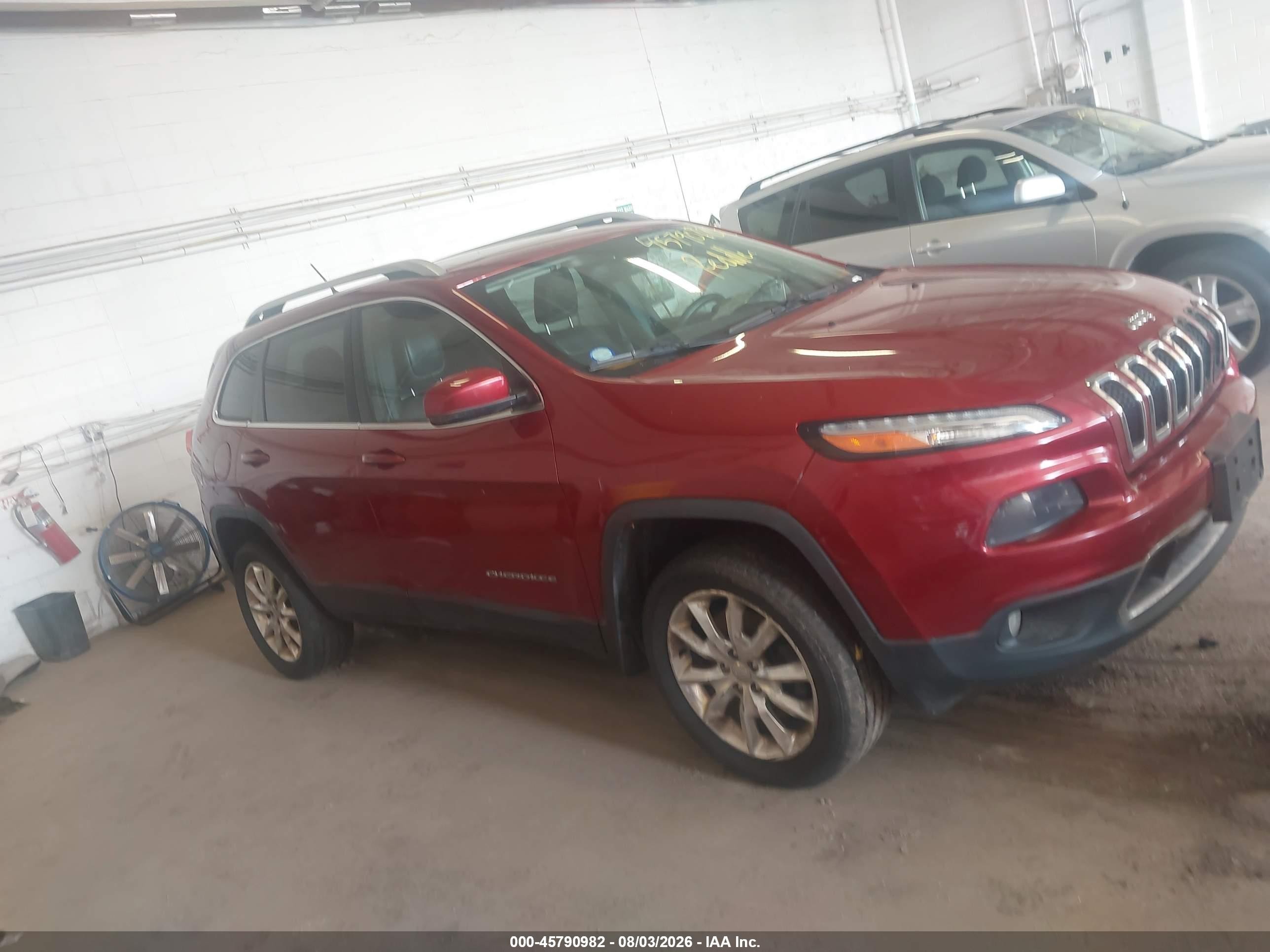 2014 Jeep Cherokee Limited Red vin: 1C4PJMDB8EW315650