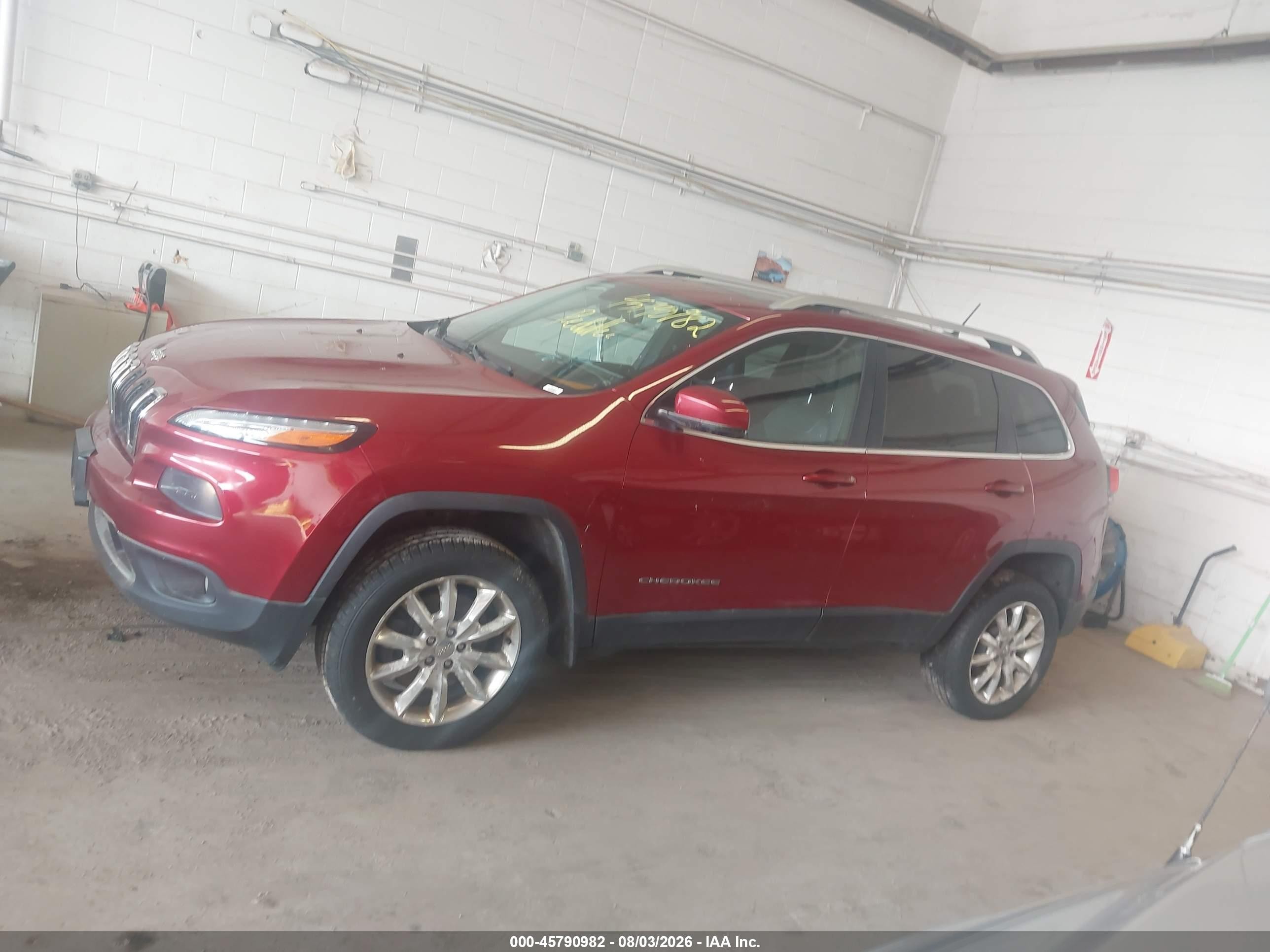 2014 Jeep Cherokee Limited Red vin: 1C4PJMDB8EW315650