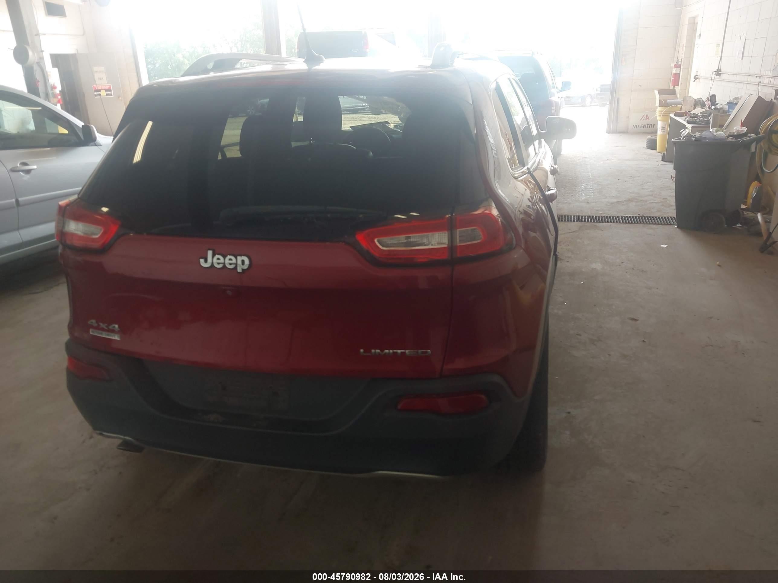 2014 Jeep Cherokee Limited Red vin: 1C4PJMDB8EW315650