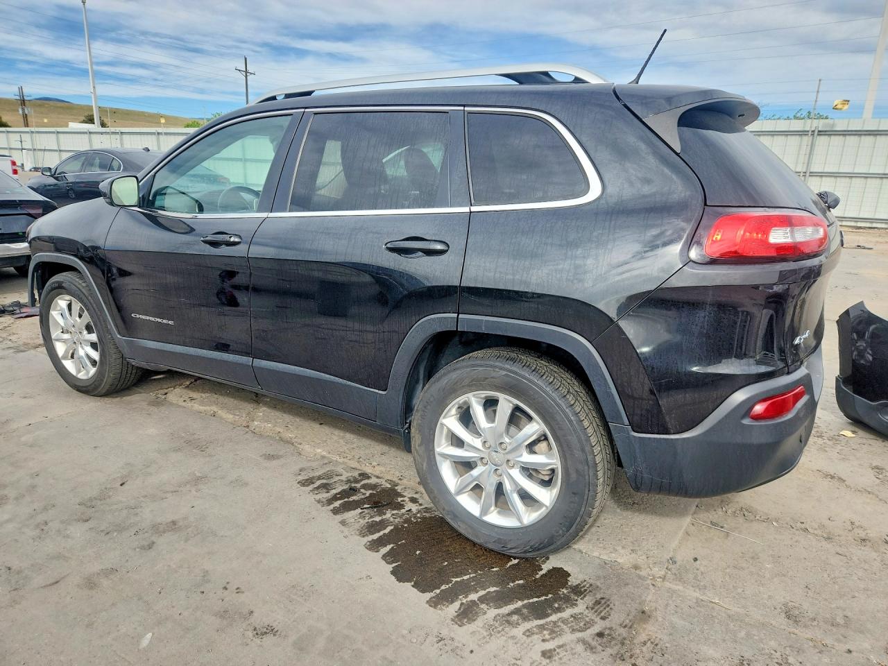 2015 Jeep Cherokee Limited Black vin: 1C4PJMDB8FW778213