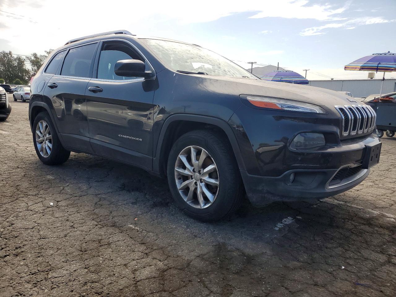 2015 Jeep Cherokee Limited Black vin: 1C4PJMDB9FW604926