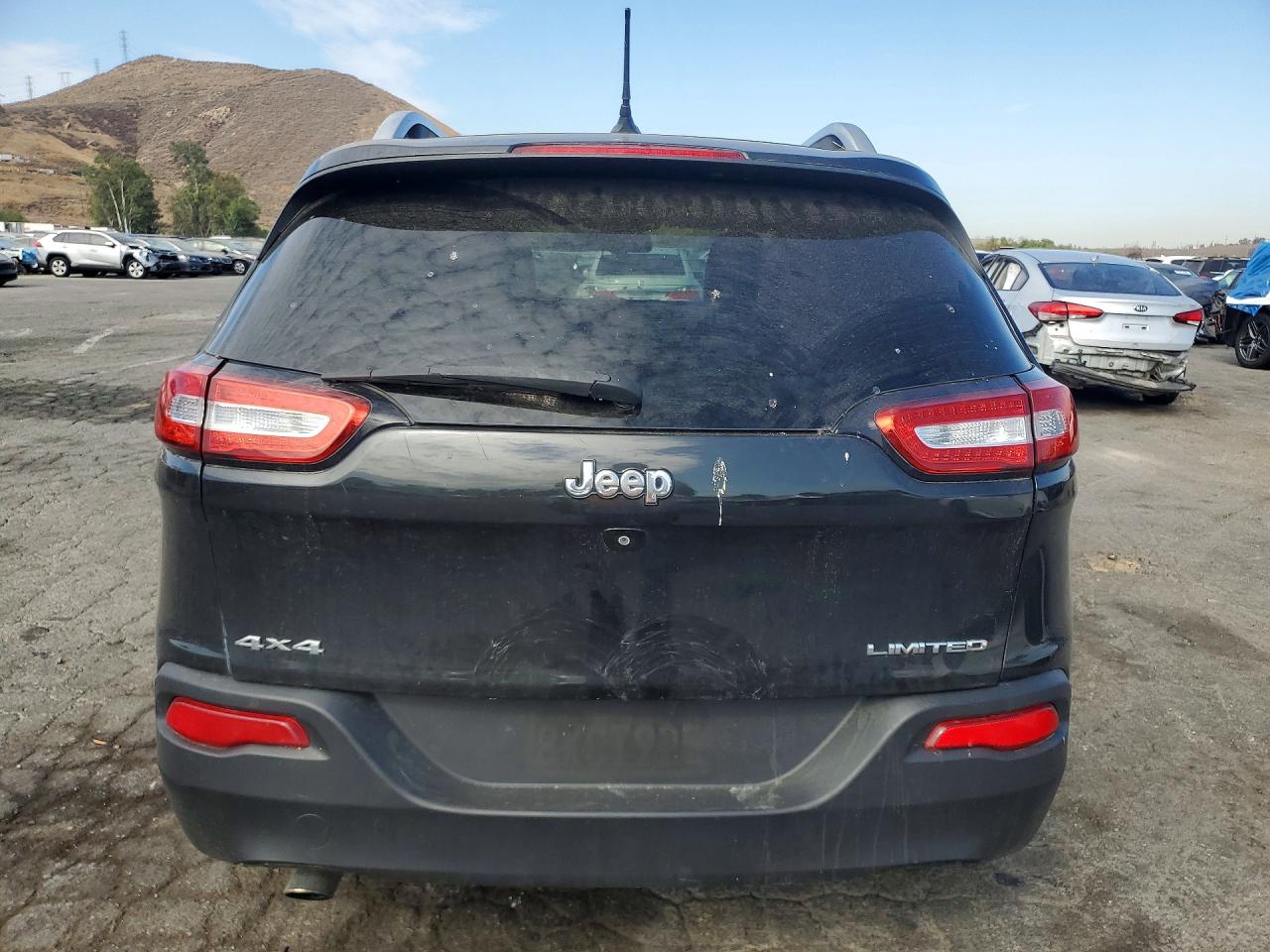 2015 Jeep Cherokee Limited Black vin: 1C4PJMDB9FW604926