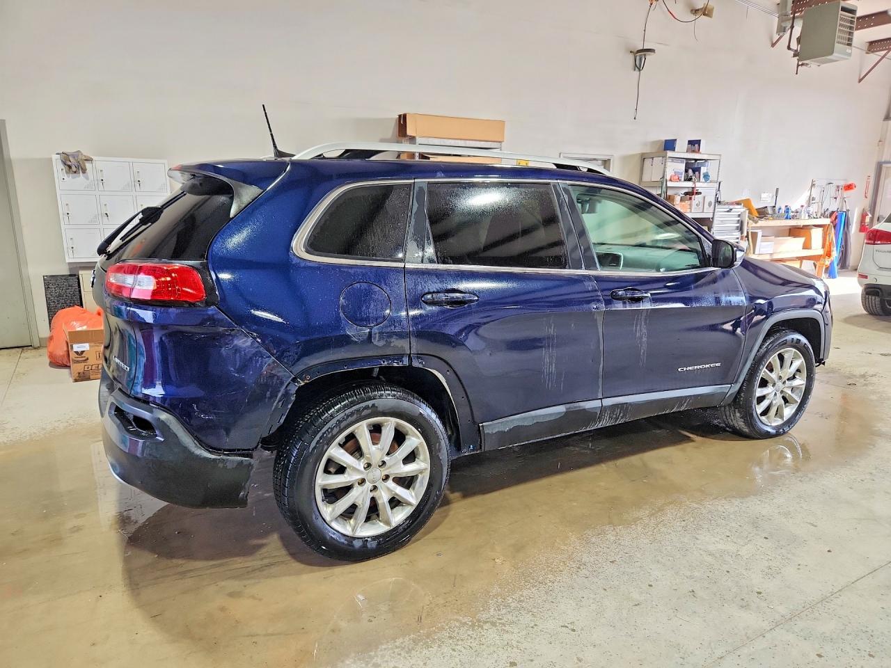 2016 Jeep Cherokee Limited Blue vin: 1C4PJMDB9GW259771