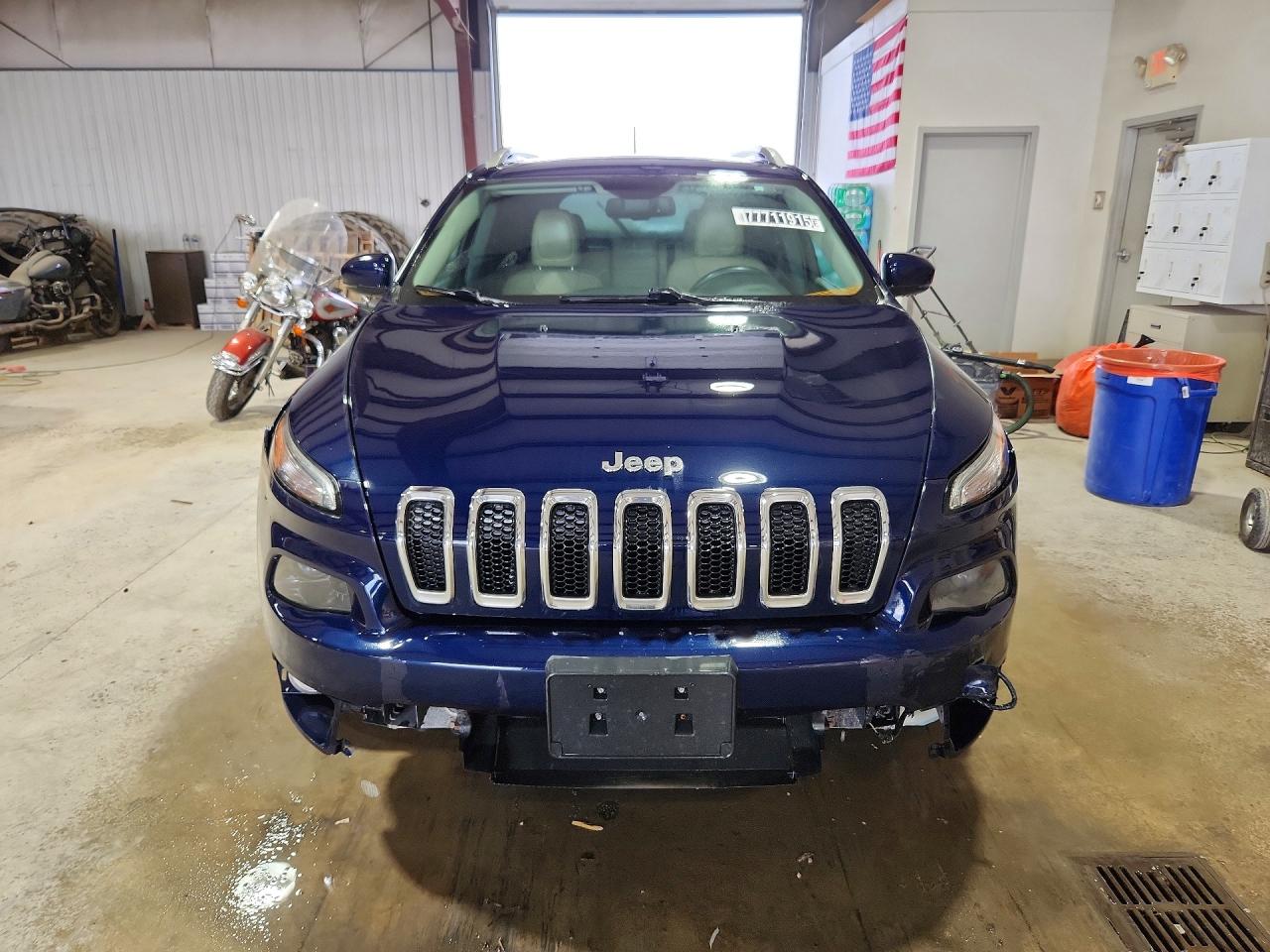 2016 Jeep Cherokee Limited Blue vin: 1C4PJMDB9GW259771