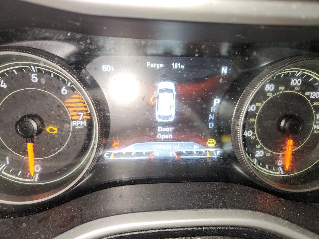 2016 Jeep Cherokee Limited Blue vin: 1C4PJMDB9GW259771 Damage: Warning Light - Engine, On, Unacceptable