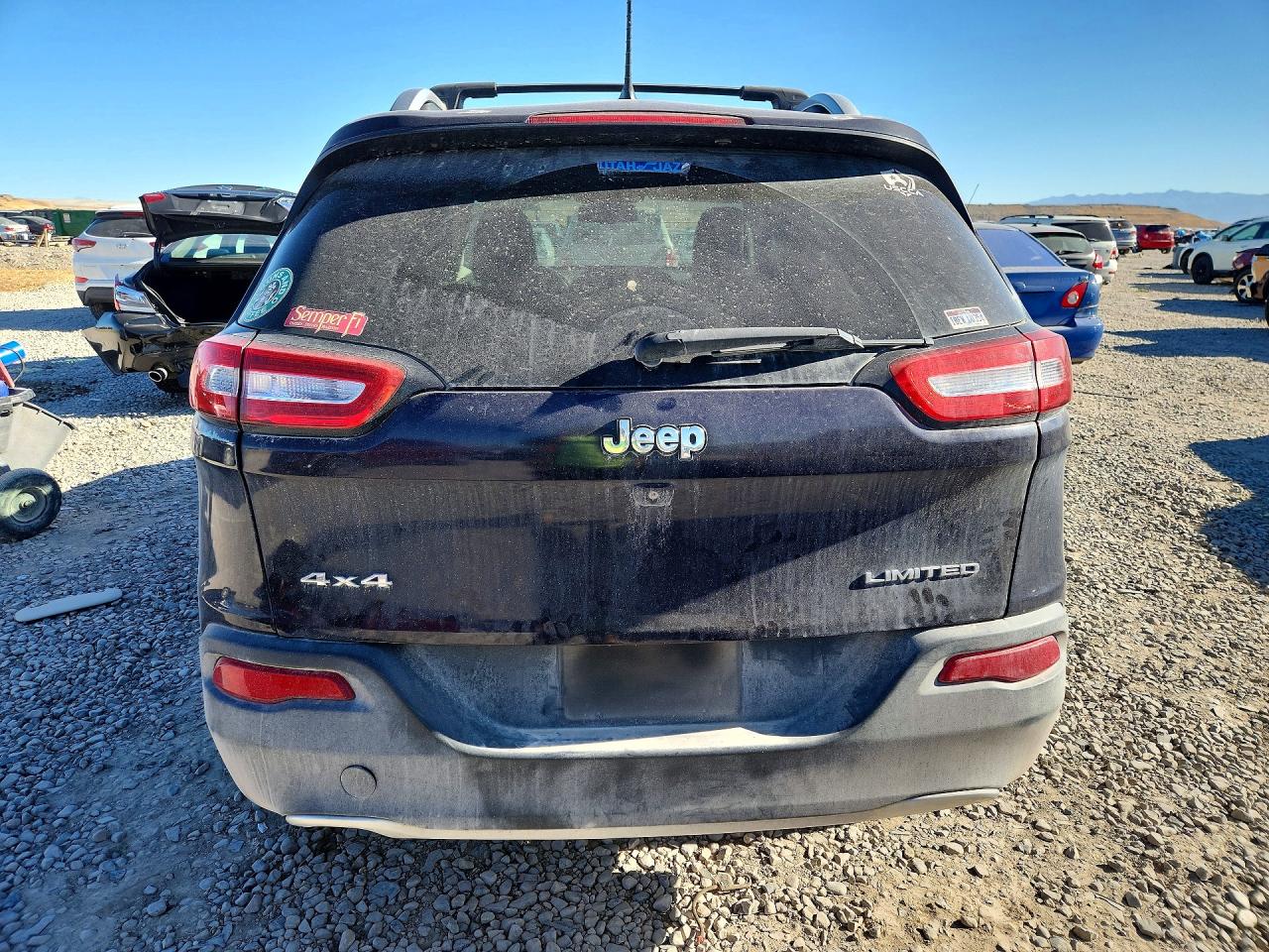 2014 Jeep Cherokee Limited Синий vin: 1C4PJMDBXEW320185