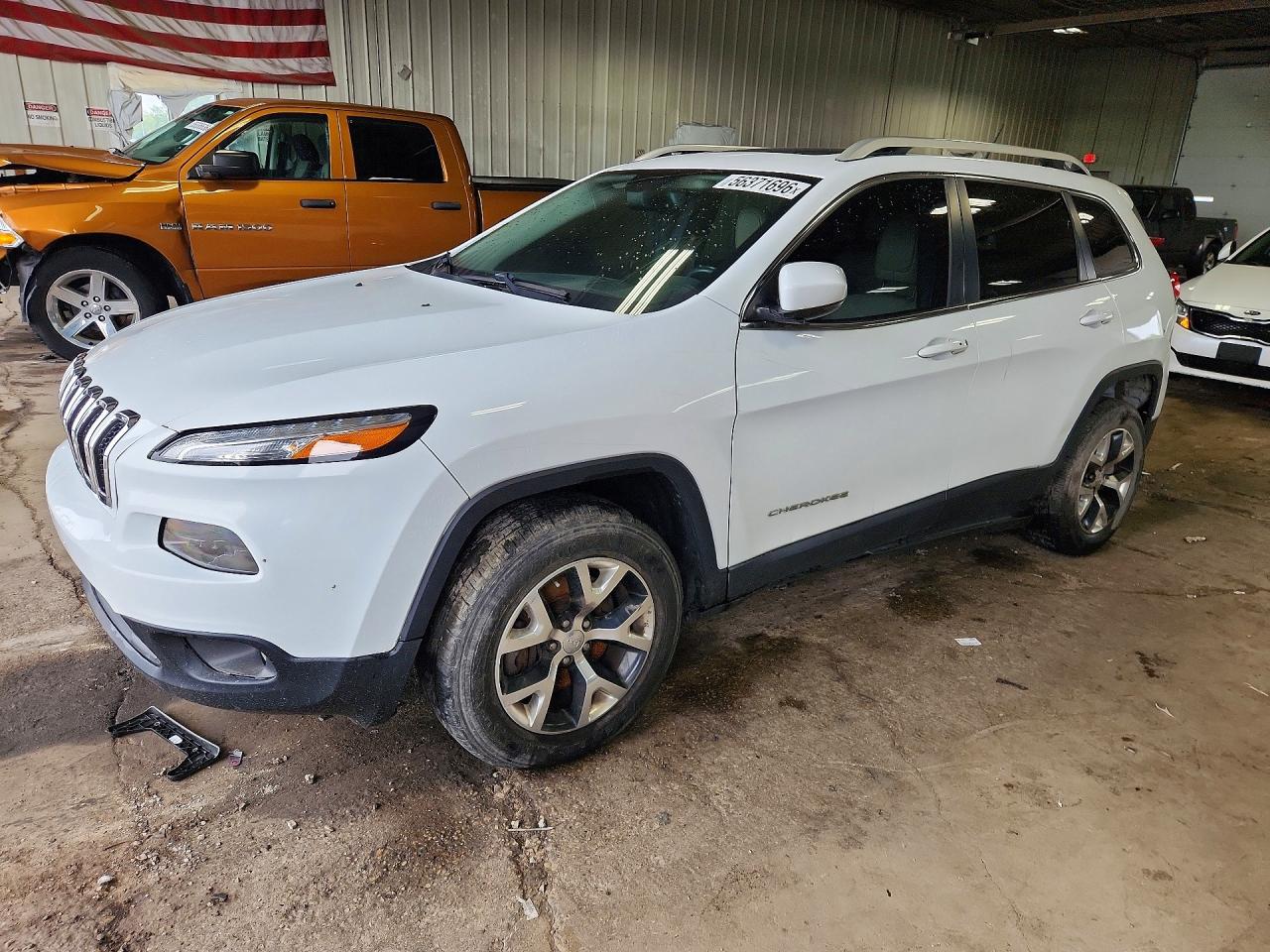 2015 Jeep Cherokee Limited Белый vin: 1C4PJMDBXFW640981