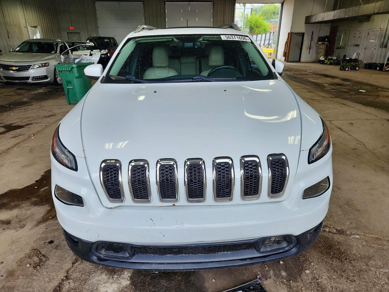 2015 Jeep Cherokee Limited White vin: 1C4PJMDBXFW640981