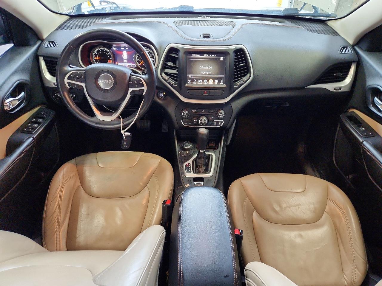 2015 Jeep Cherokee Limited White vin: 1C4PJMDBXFW640981