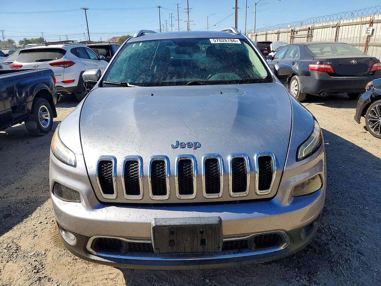 2016 Jeep Cherokee Limited Silver vin: 1C4PJMDBXGW326071