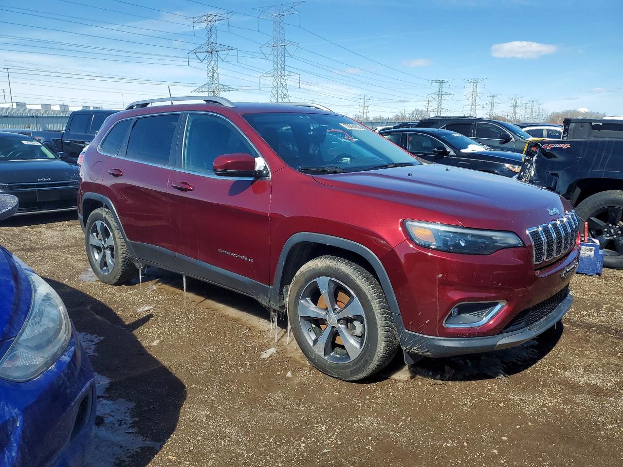 2019 Jeep Cherokee Limited Red vin: 1C4PJMDN2KD209325