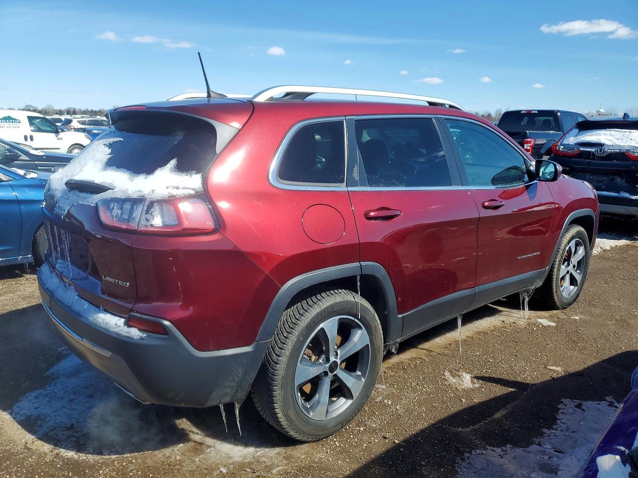 2019 Jeep Cherokee Limited Red vin: 1C4PJMDN2KD209325
