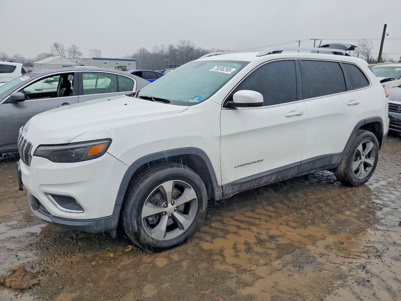 2019 Jeep Cherokee Limited White vin: 1C4PJMDN3KD213108