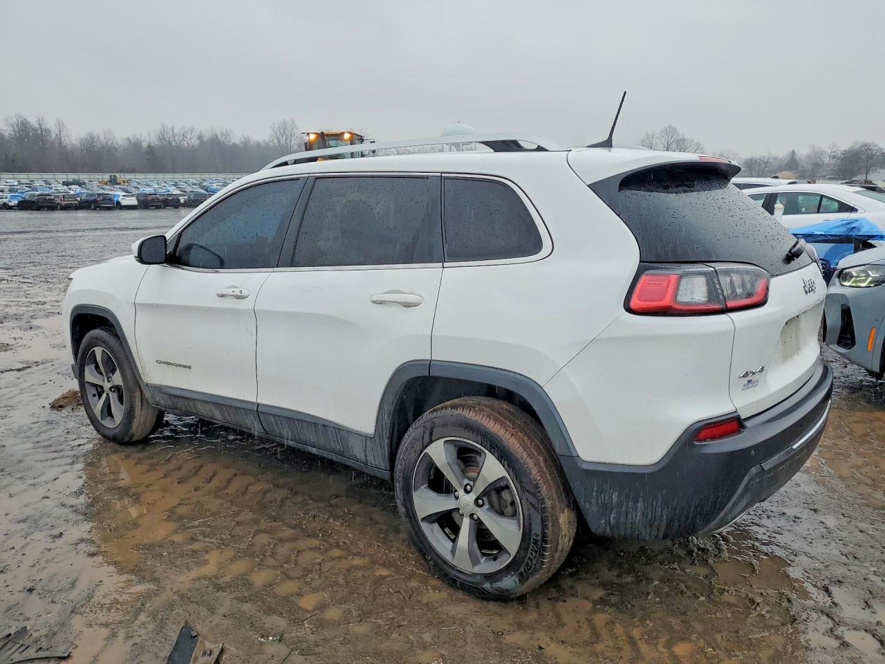 2019 Jeep Cherokee Limited White vin: 1C4PJMDN3KD213108